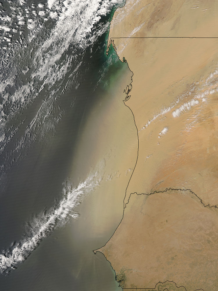 Dust storm off West Africa - related image preview