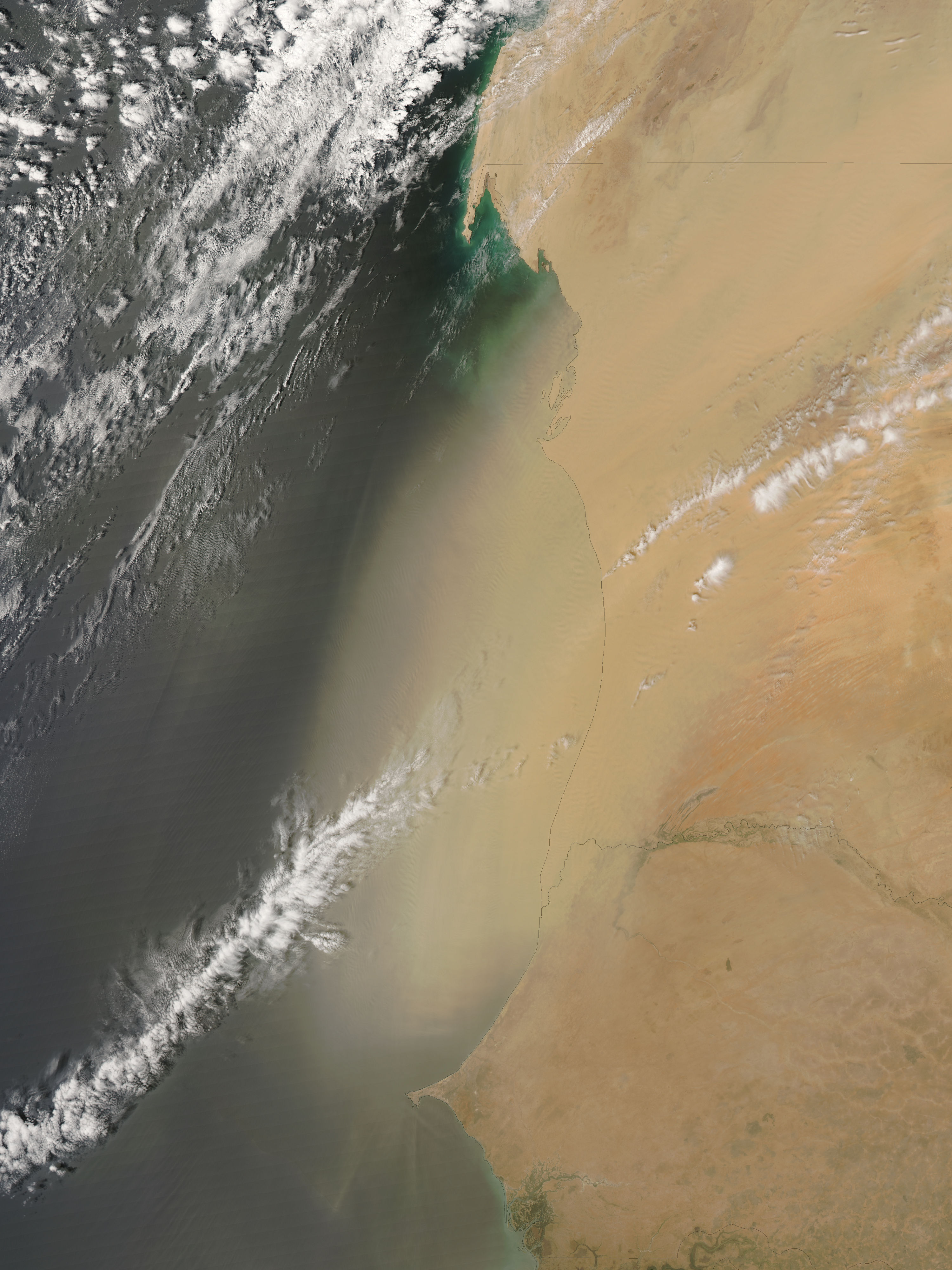 Dust storm off West Africa - related image preview