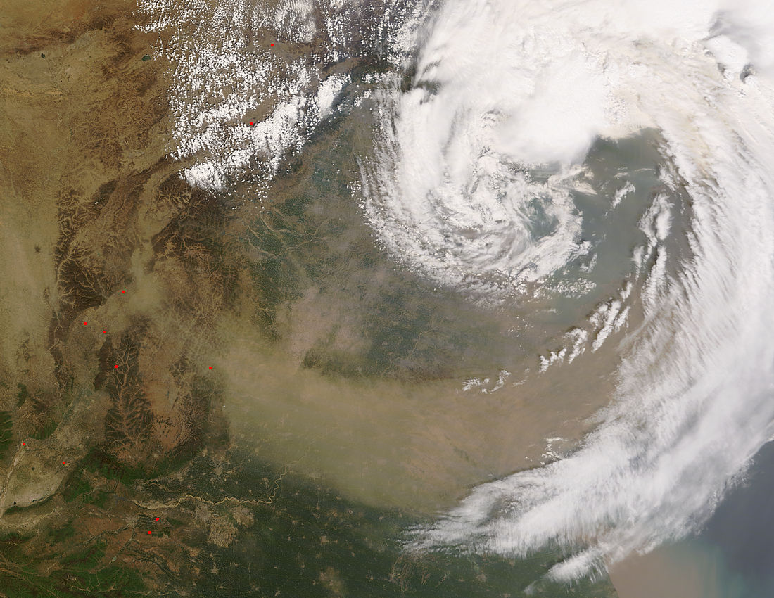 Dust storm in eastern China - related image preview