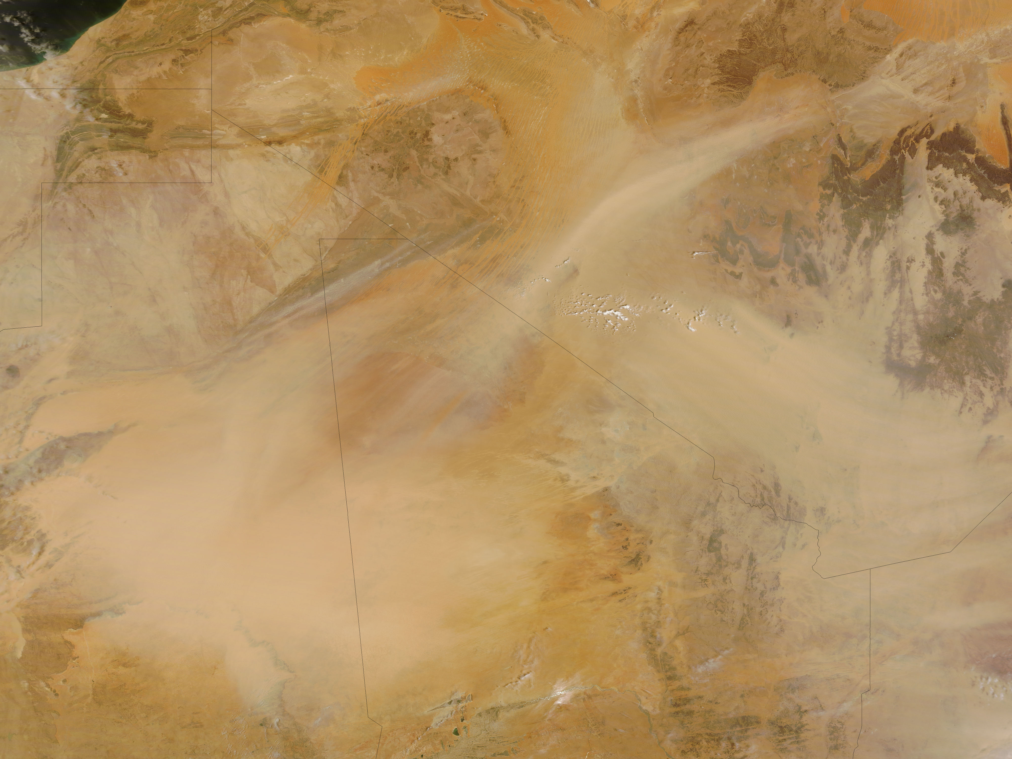 Dust storms in the Sahara Desert - related image preview