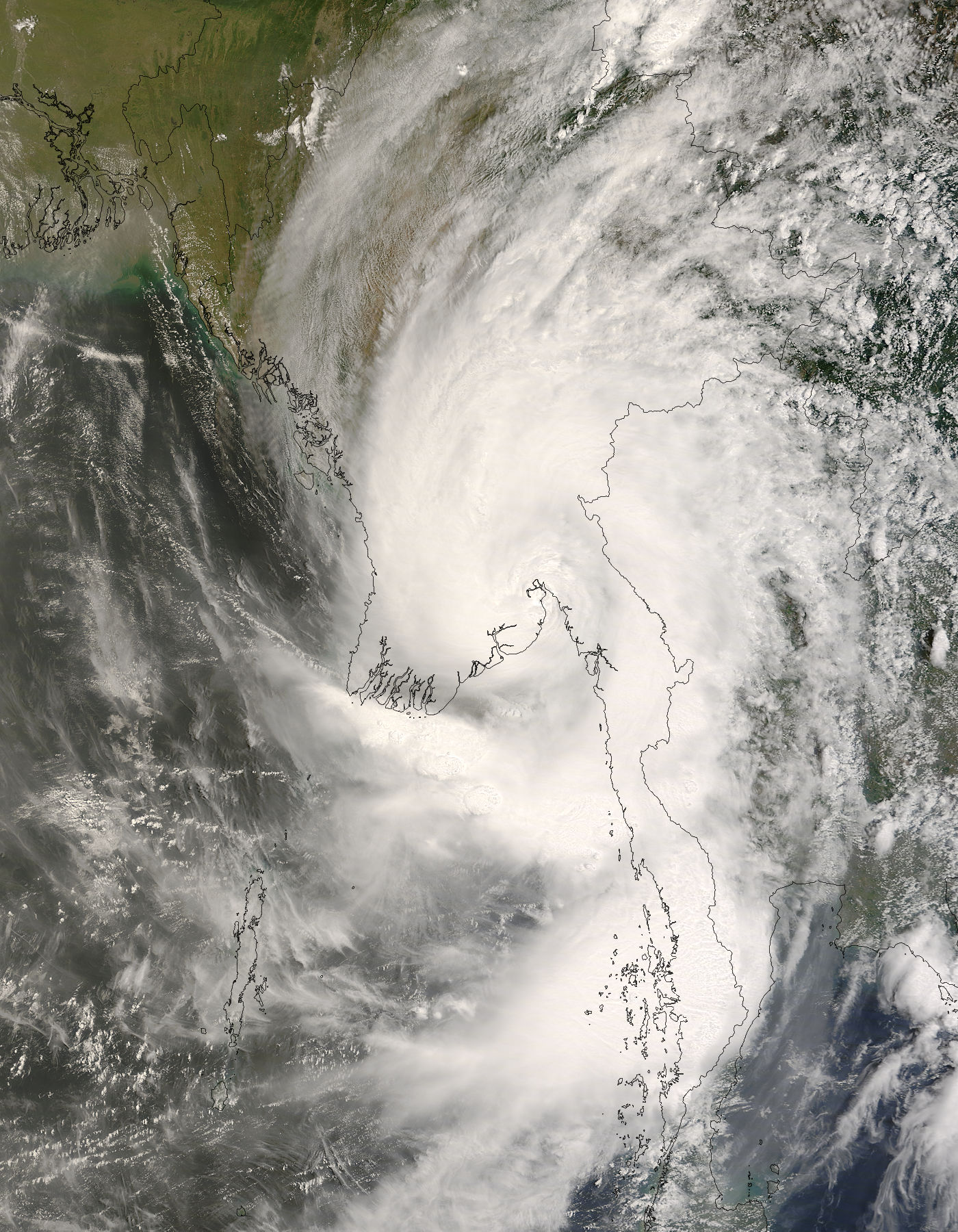 Tropical Cyclone Nargis (01B) over Myanmar - related image preview