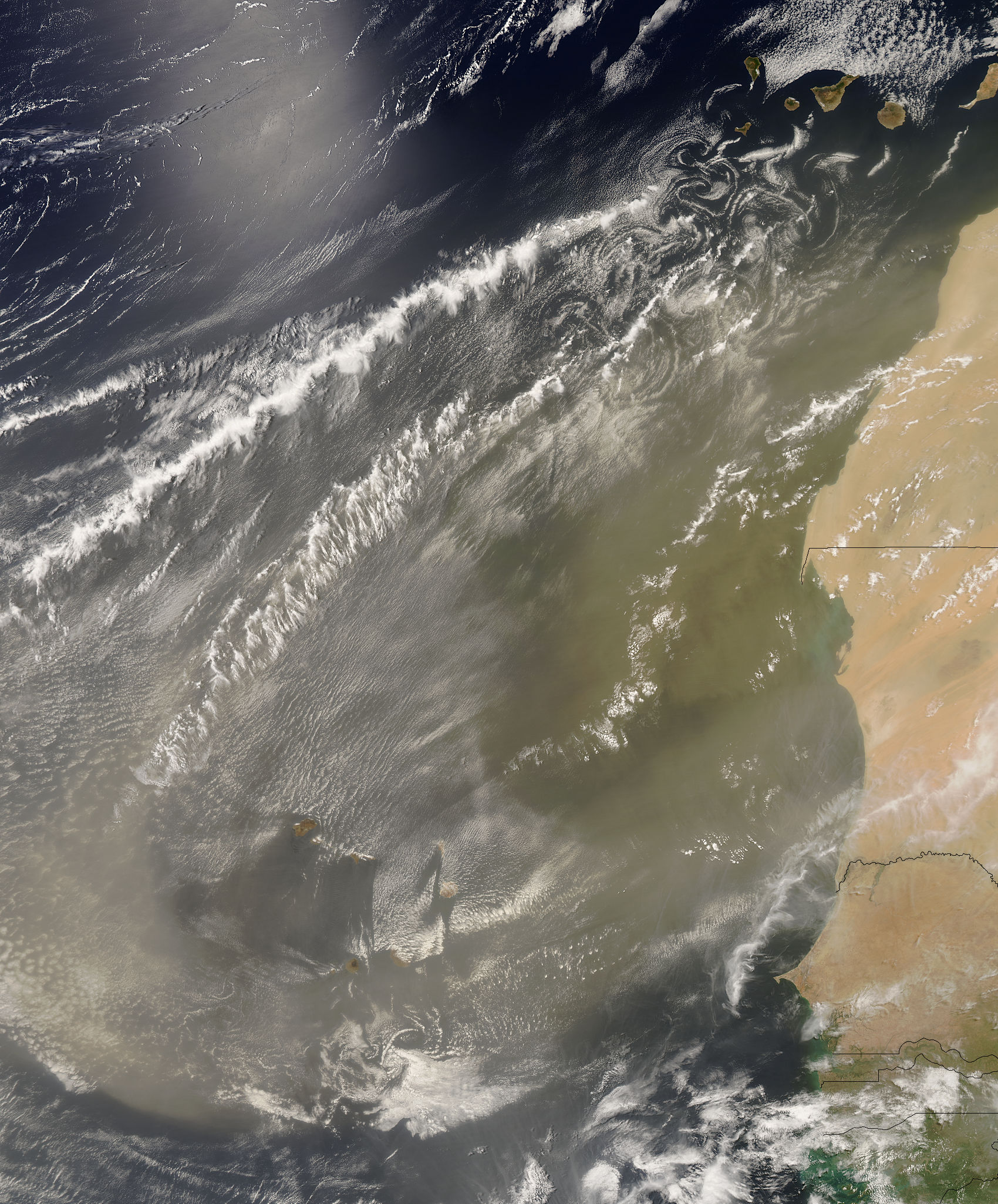 Dust storm off West Africa - related image preview