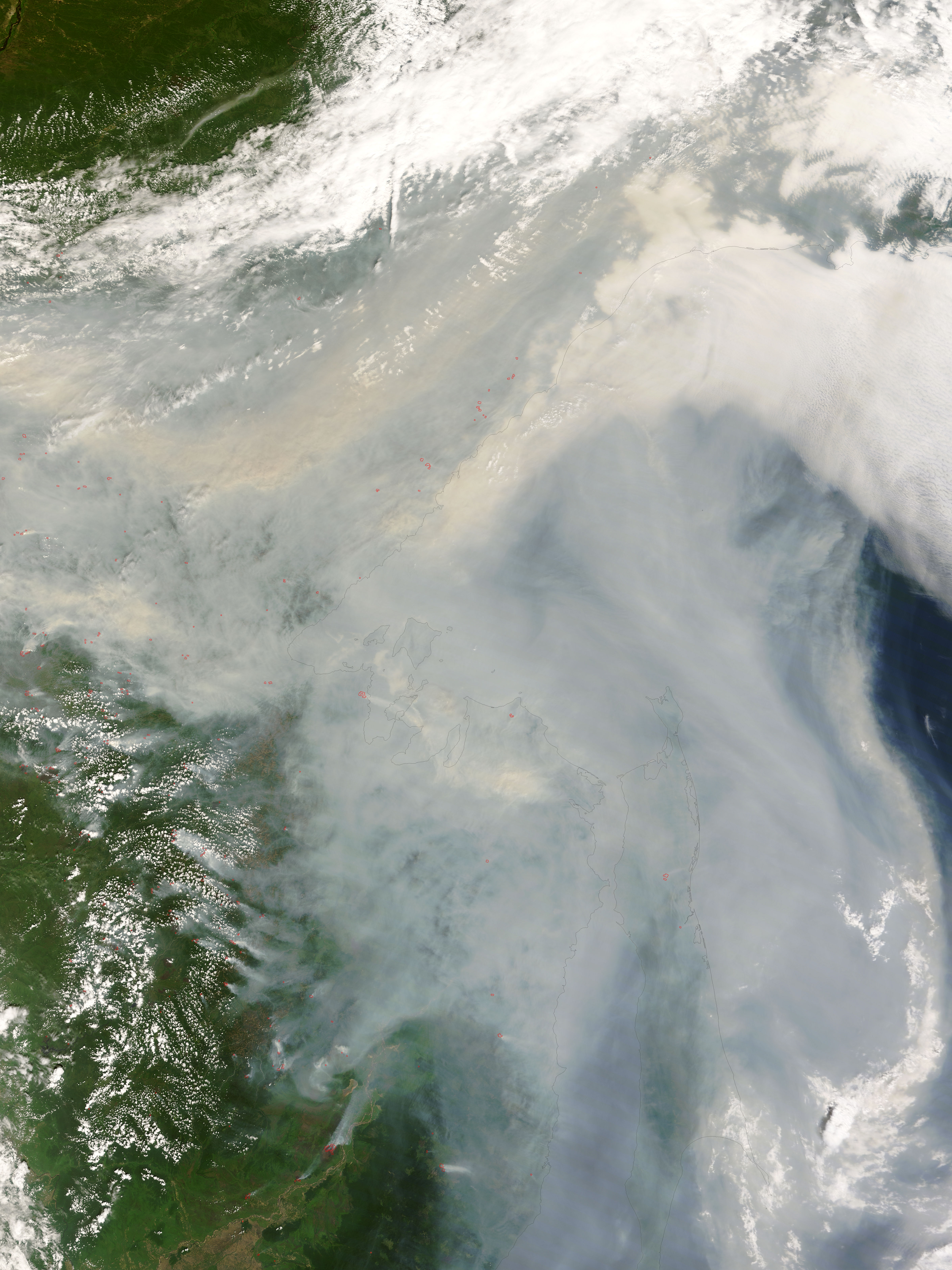 Smoke from fires in eastern Russia - related image preview