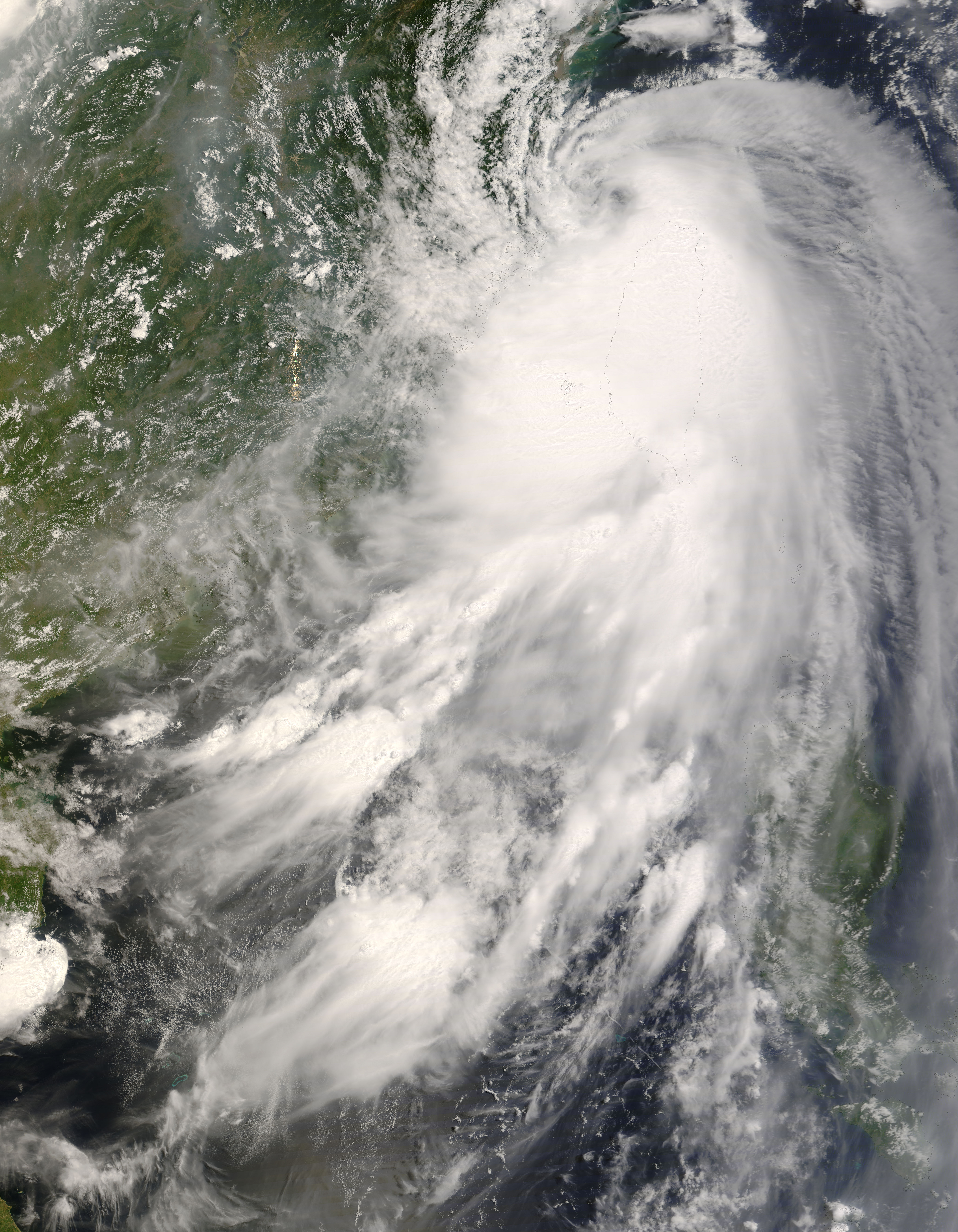 Tropical Storm Kalmaegi (08W) over Taiwan - related image preview