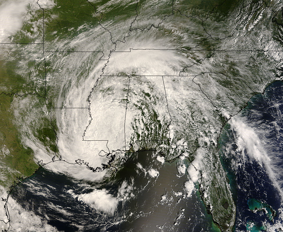 Tropical Depression Fay (06L) over the southeastern United States - related image preview
