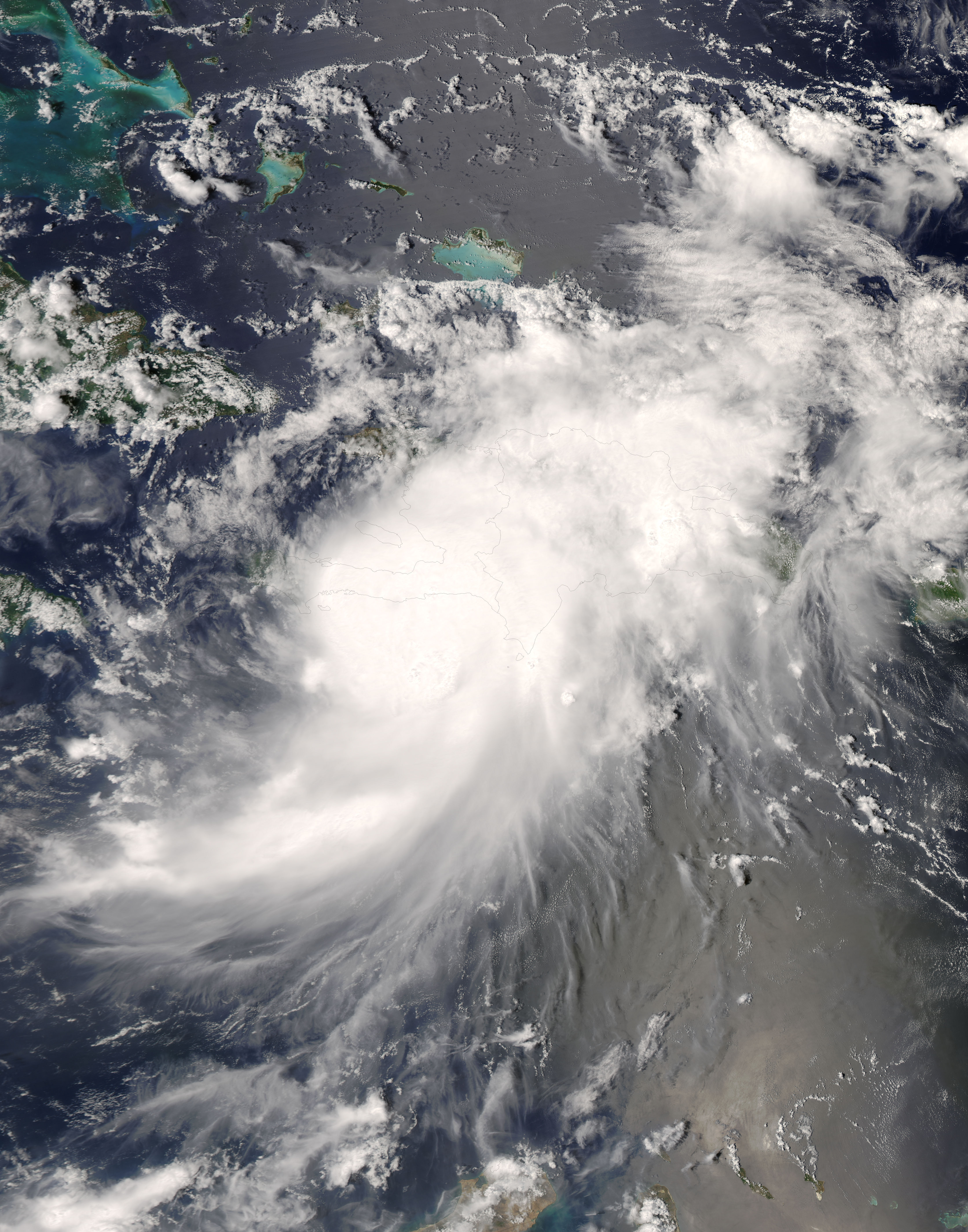 Hurricane Gustav (07L) over Hispaniola - related image preview