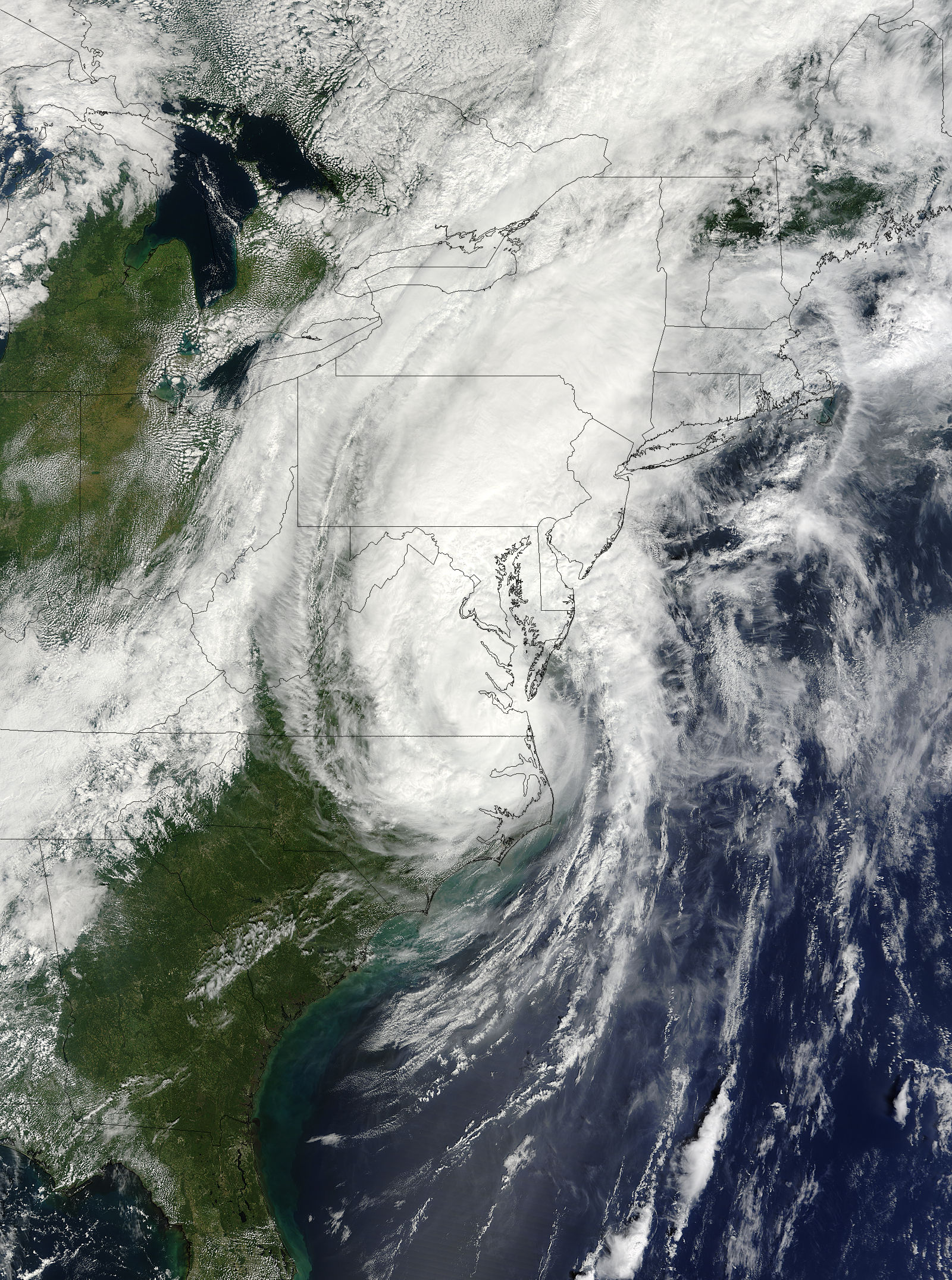 Tropical Storm Hanna (08L) over the East Coast - related image preview