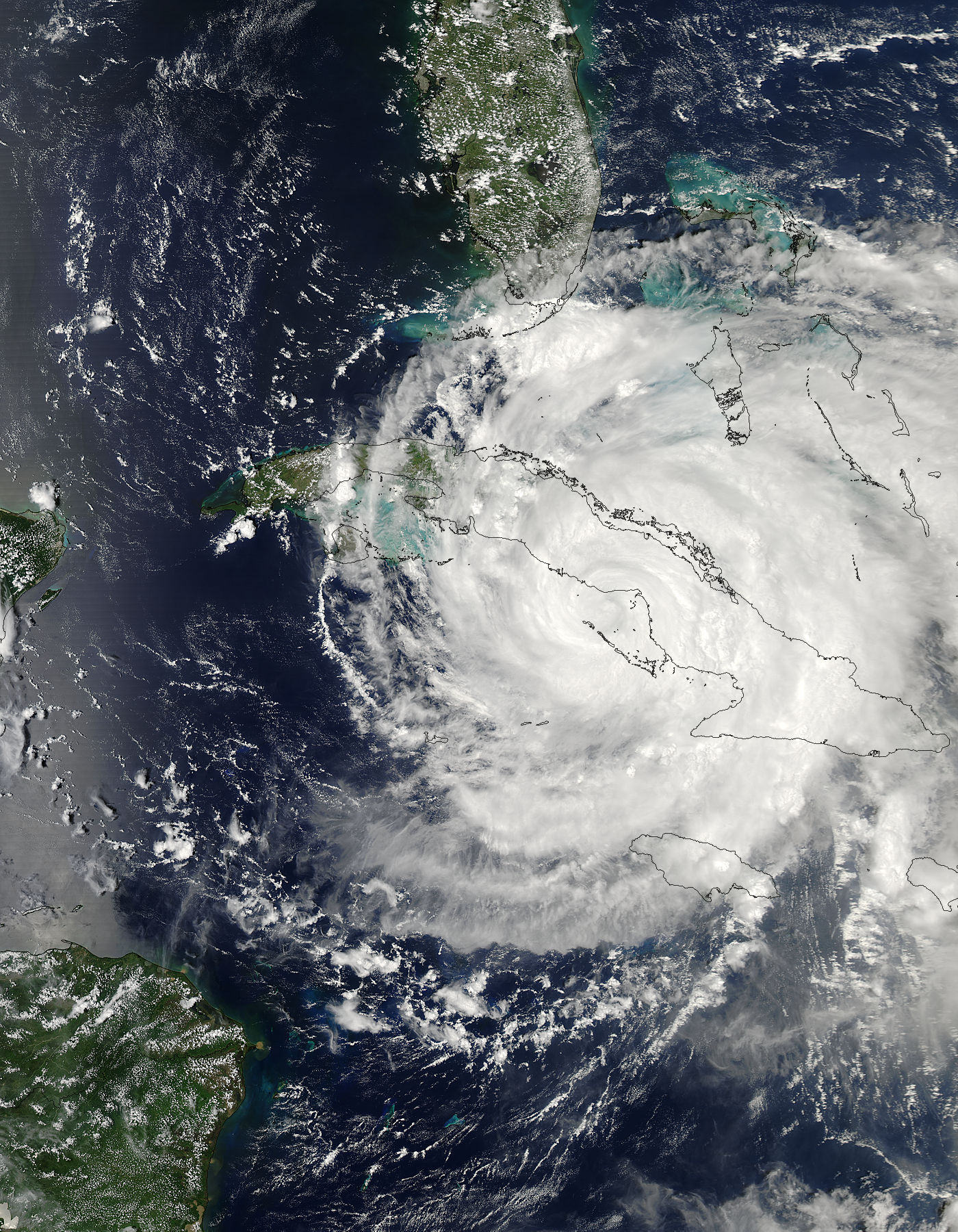 Hurricane Ike (09L) over Cuba, Jamaica, and the Bahamas - related image preview