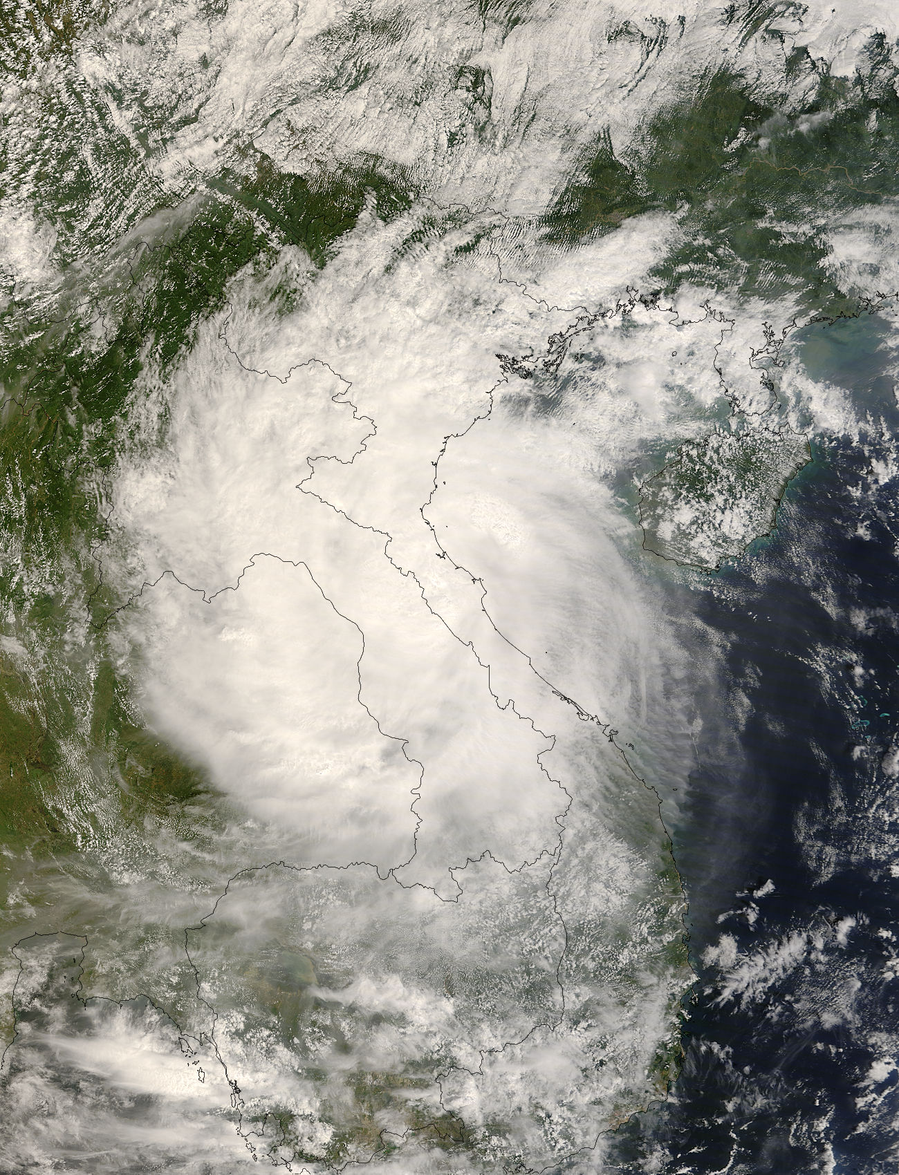 Tropical storm Mekkhala over Indochina - related image preview