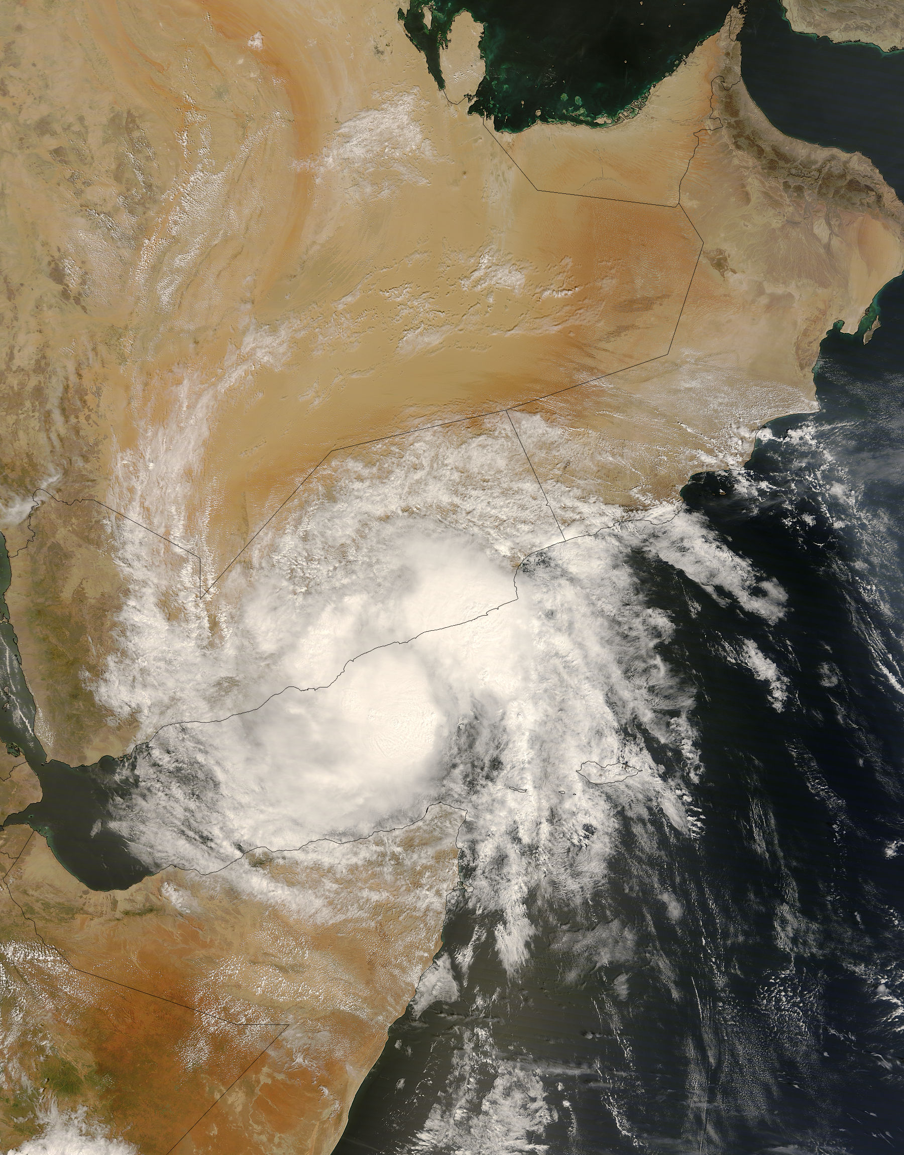 Tropical cyclone Three (03B) over the Gulf of Aden - related image preview