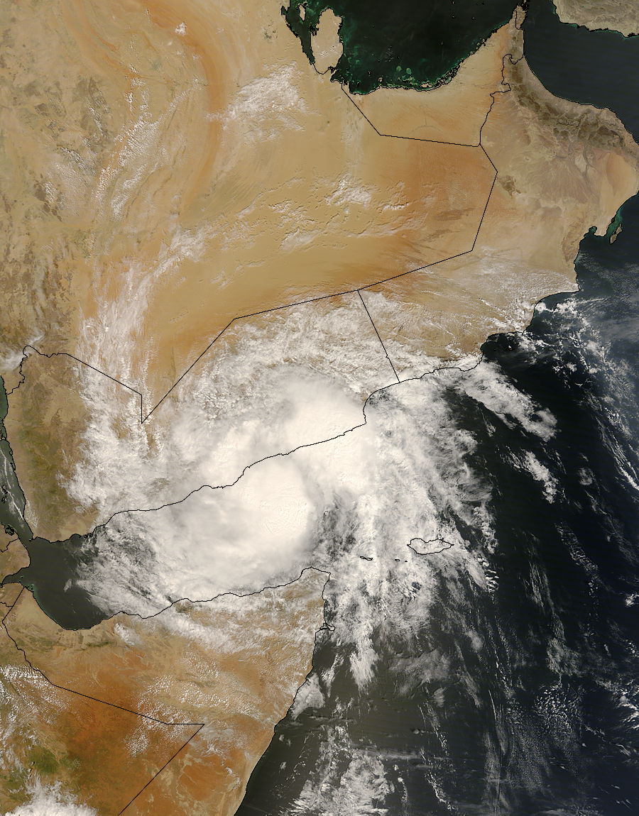 Tropical cyclone Three (03B) over the Gulf of Aden - related image preview