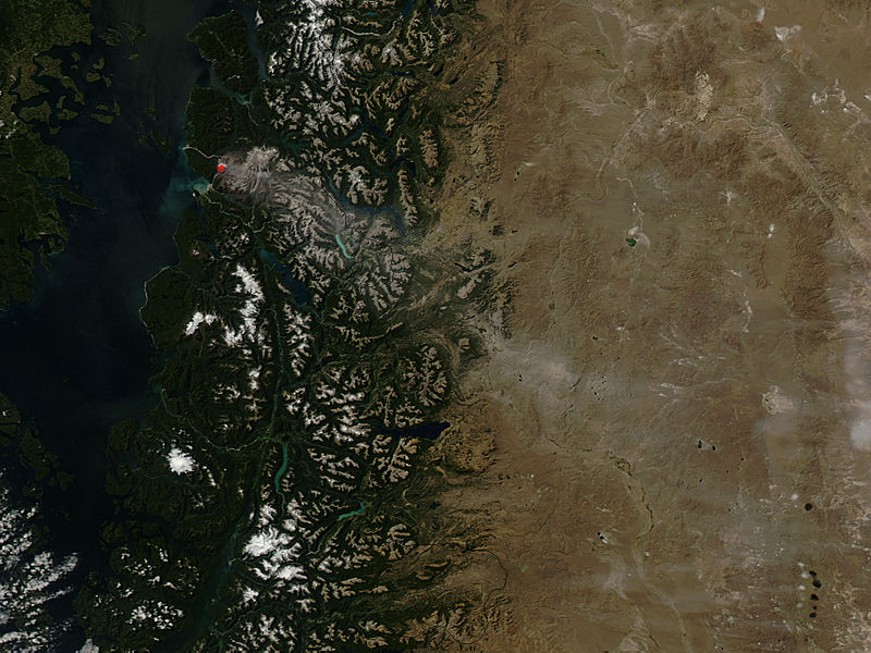 Ash on ground from Chaiten volcano, Chile - related image preview