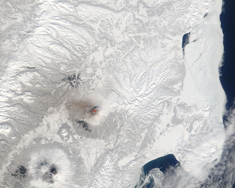 Ash from Shiveluch, Kamchatka Peninsula, eastern Russia - related image preview
