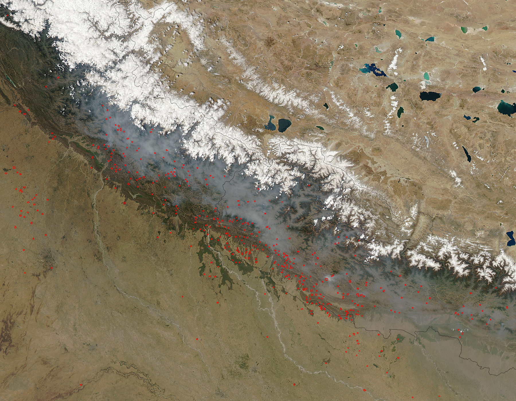 Fires in Nepal and India - related image preview