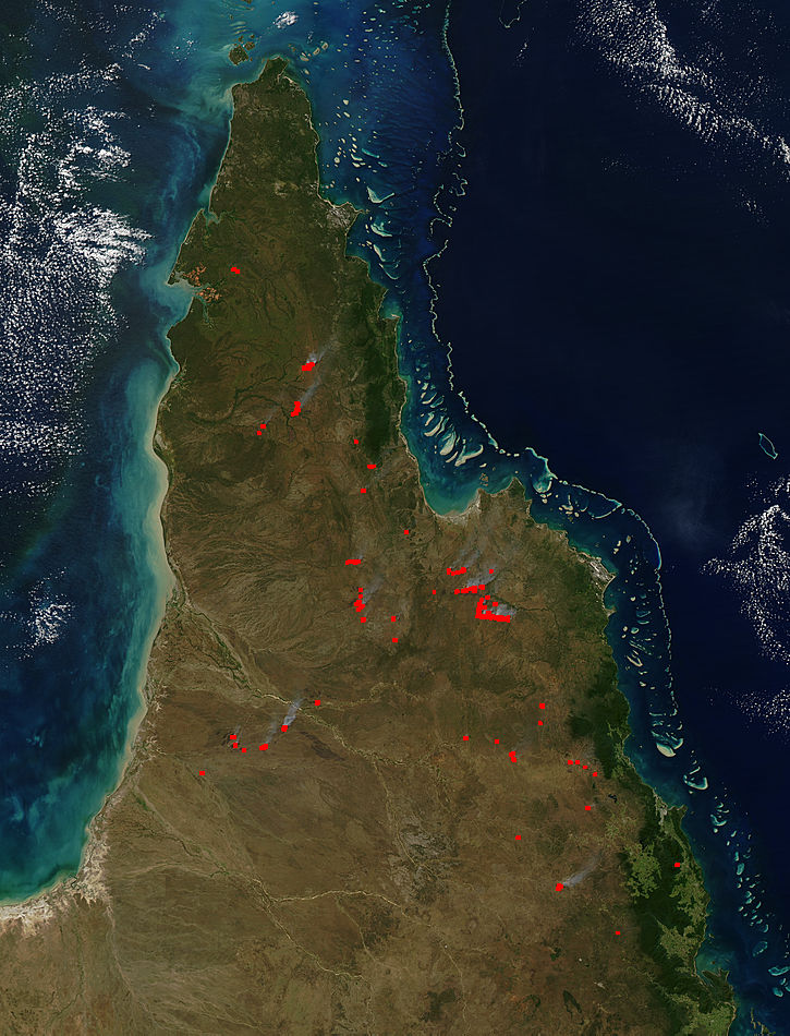 Fires across Cape York Peninsula, Australia - related image preview