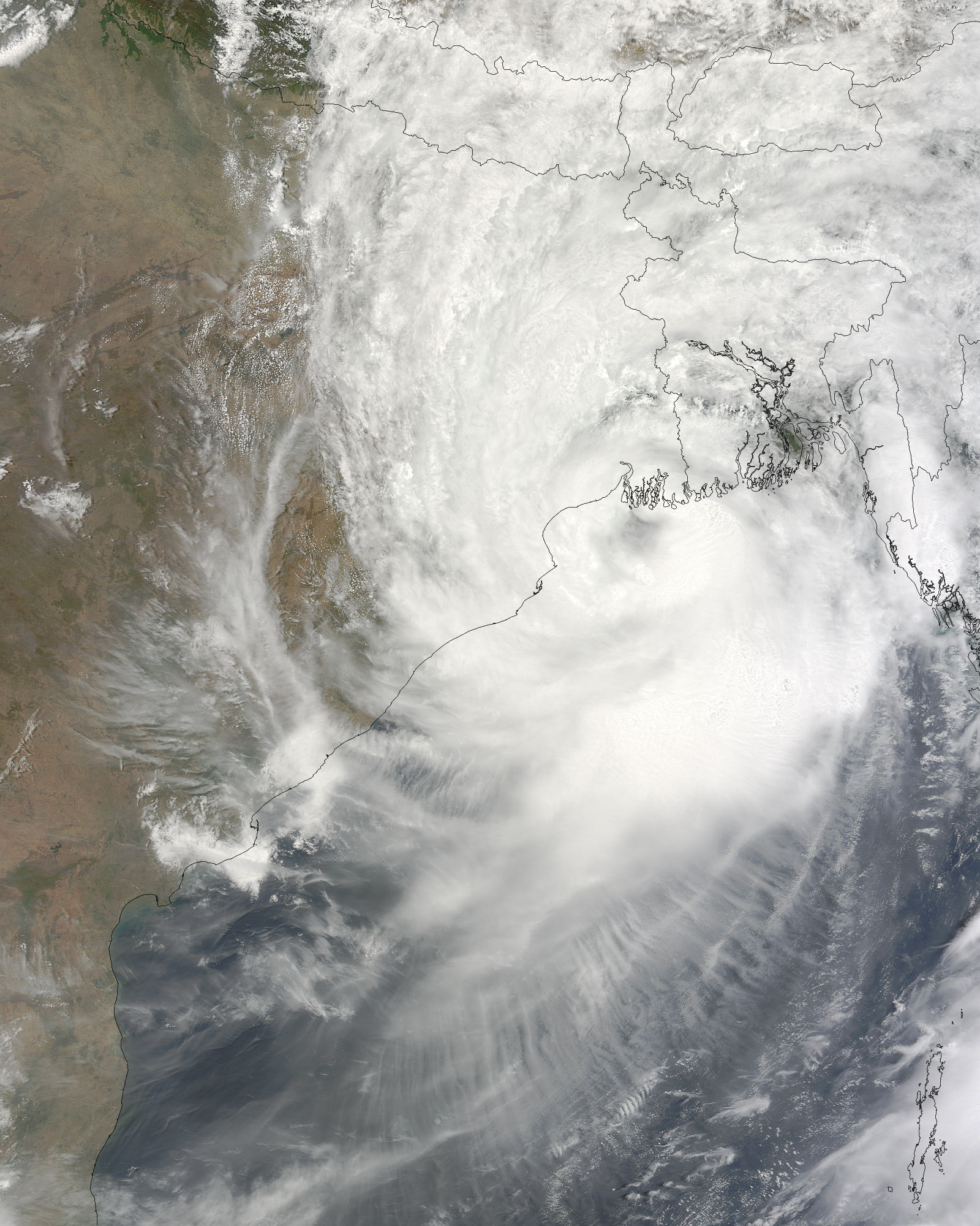 Tropical Cyclone Aila (02B) over India and Bangladesh - related image preview