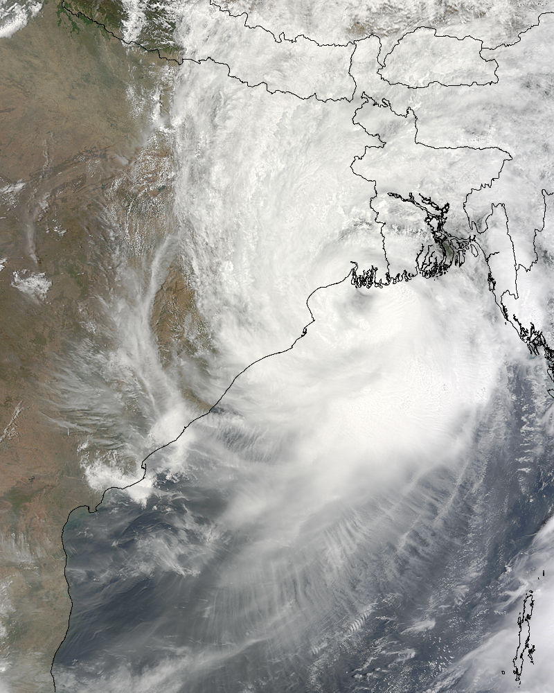 Tropical Cyclone Aila (02B) over India and Bangladesh - related image preview