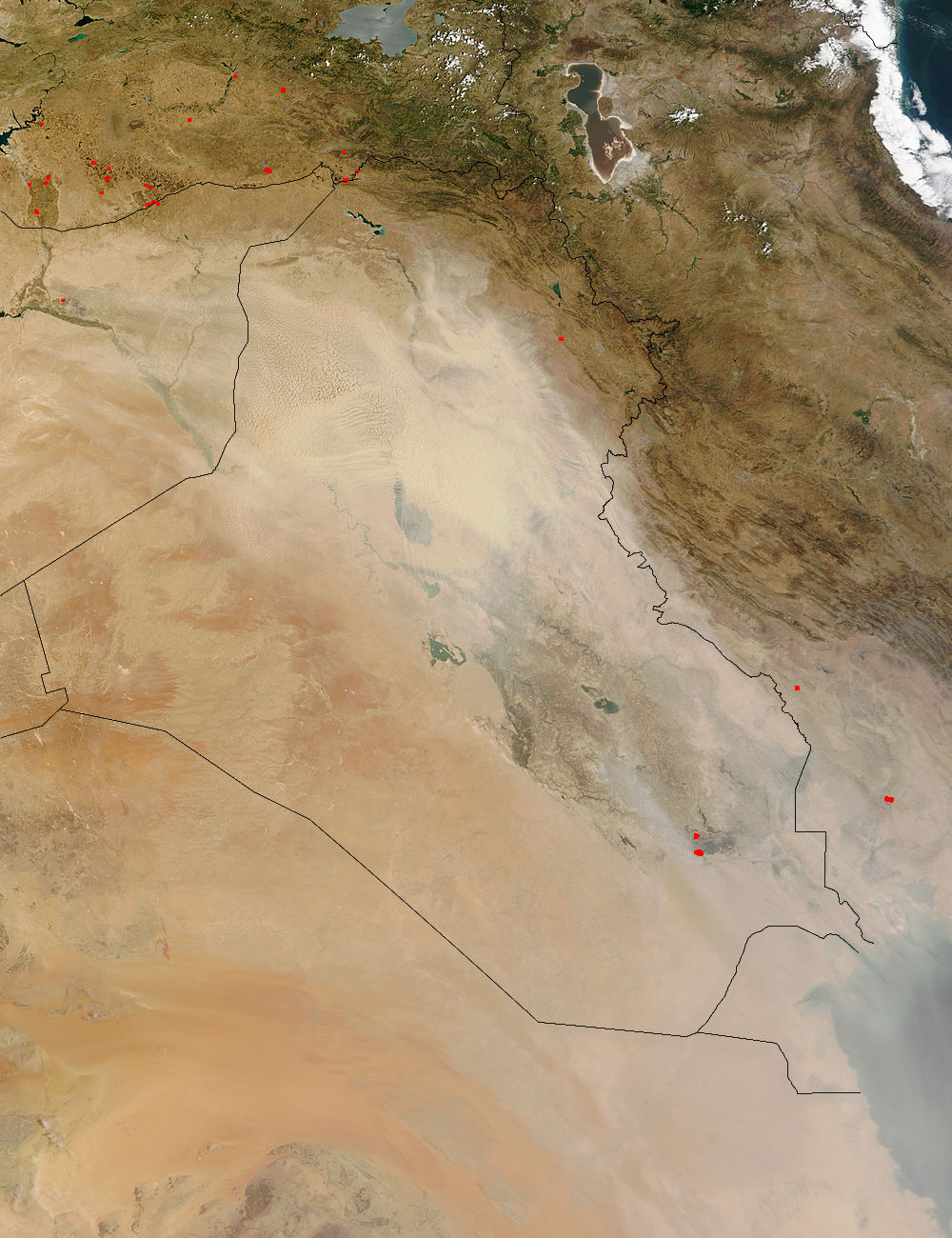 Dust storm over Iraq - related image preview