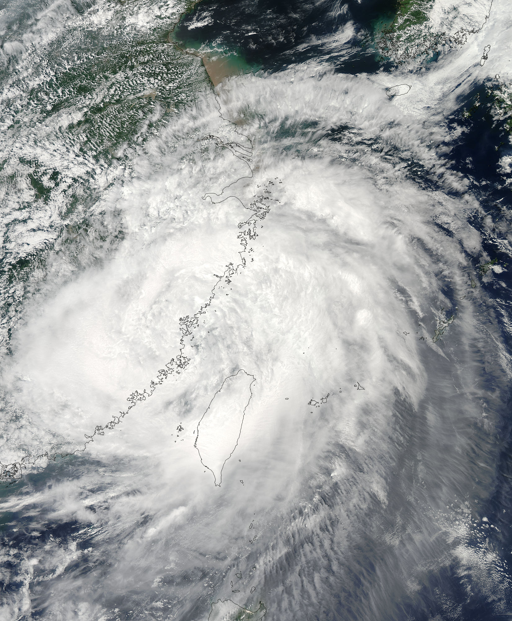 Tropical storm Morakot (09W) over China and Taiwan - related image preview