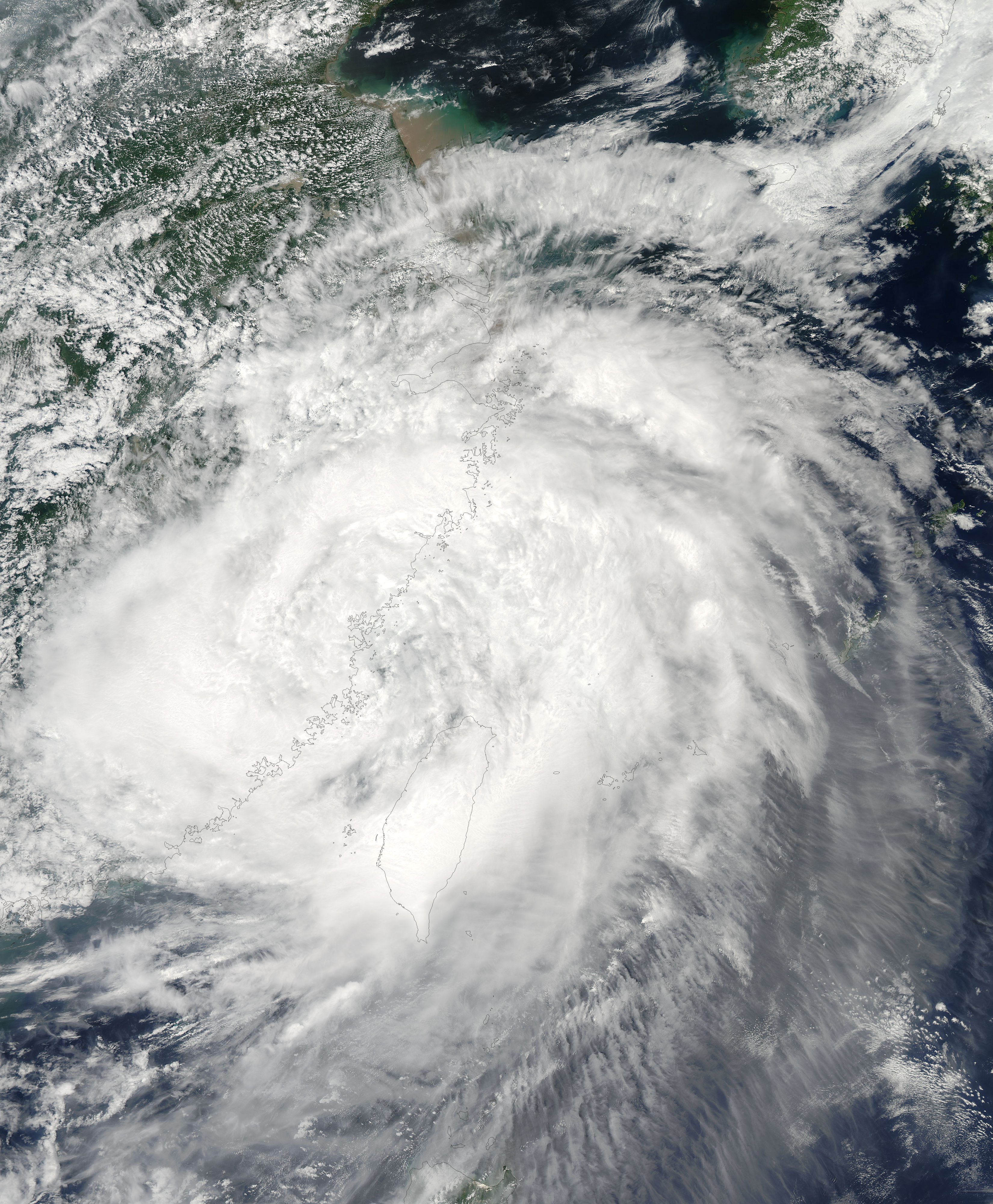 Tropical storm Morakot (09W) over China and Taiwan - related image preview