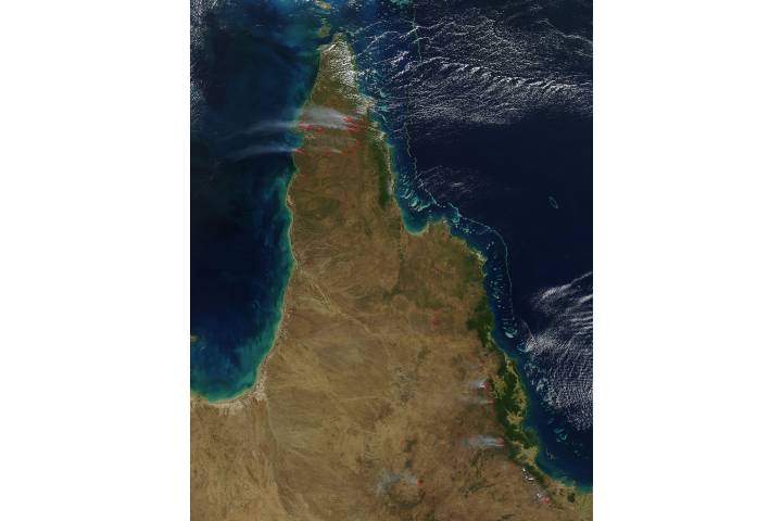 Fires Across Cape York Peninsula, Australia