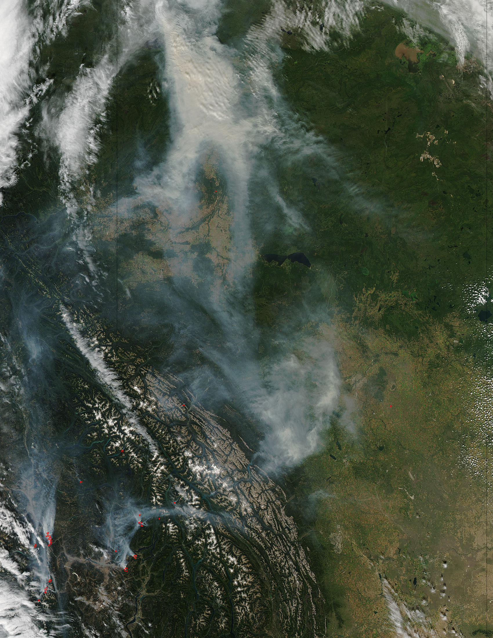 Smoke and fires in western Canada - related image preview
