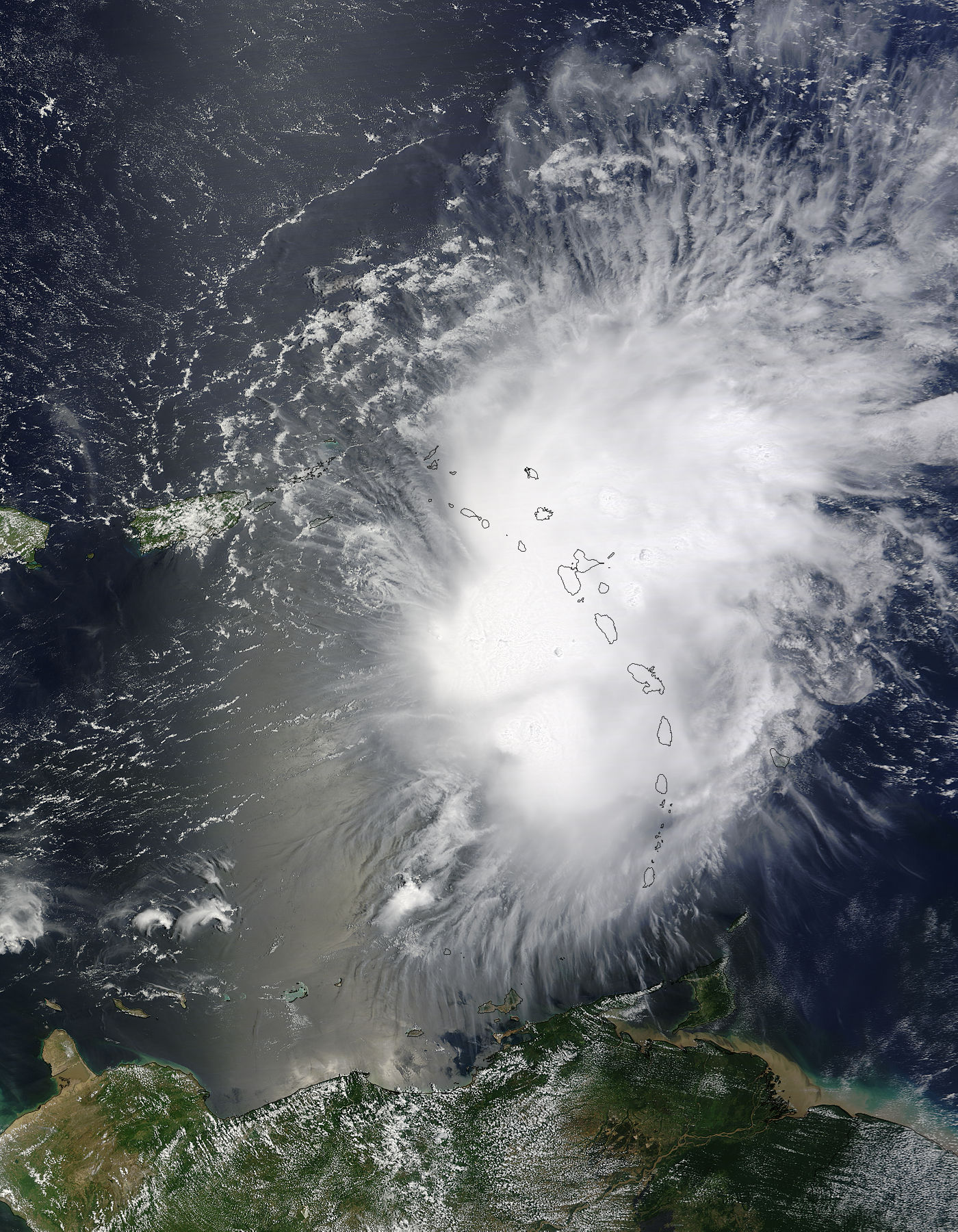 Tropical Storm Erika (06L) over the Lesser Antilles, Atlantic Ocean - related image preview