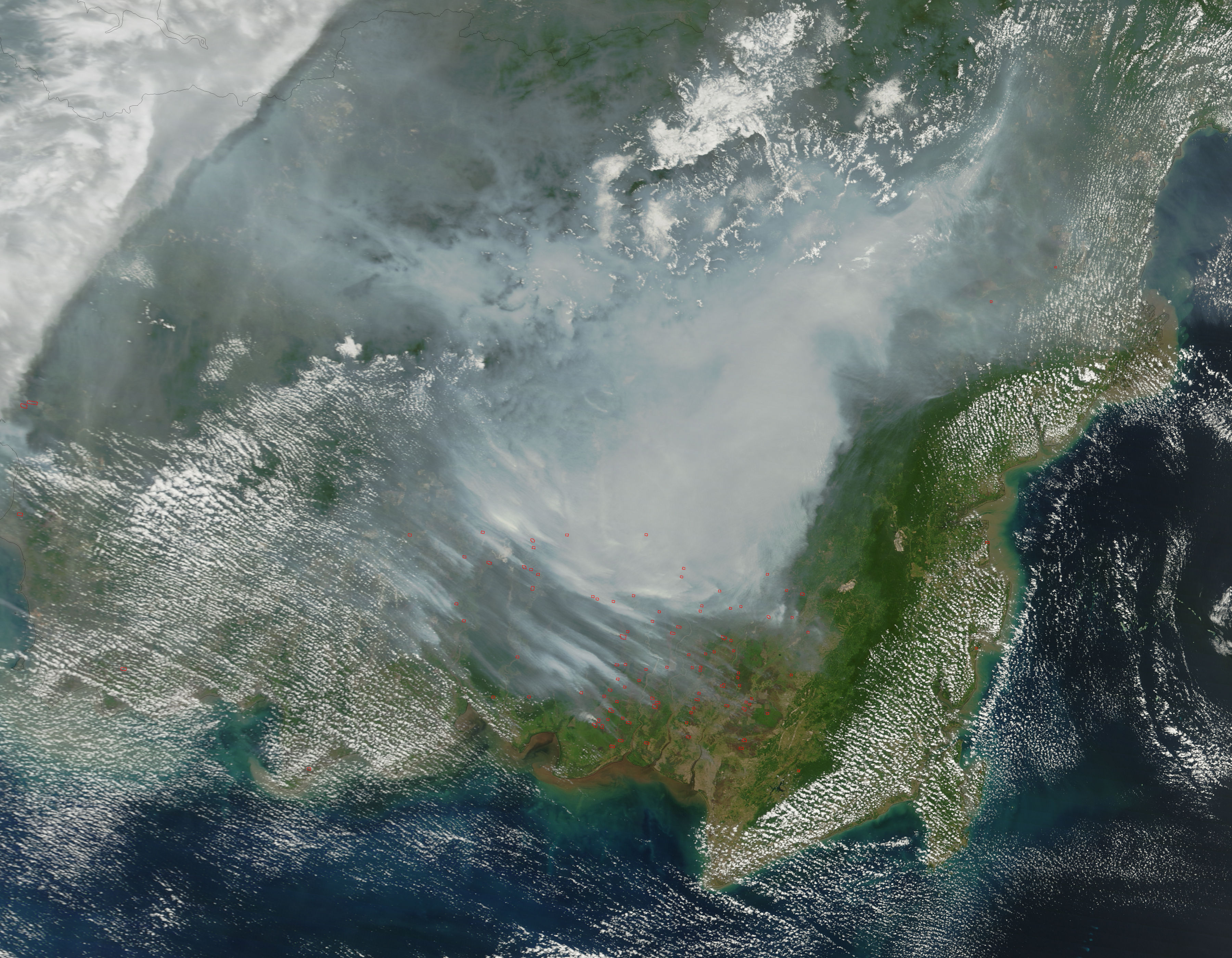 Smoke and fires in Borneo - related image preview