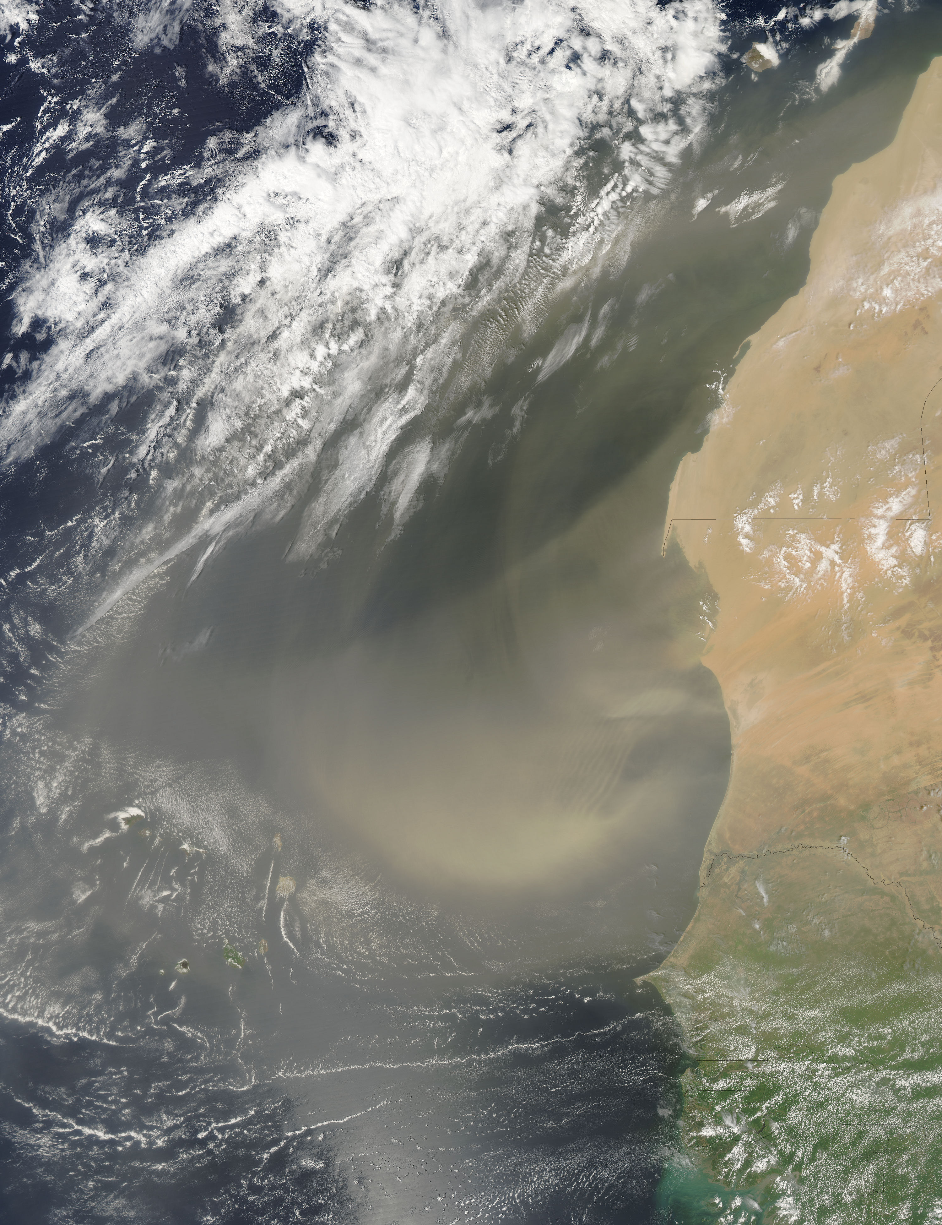 Dust storm off West Africa - related image preview