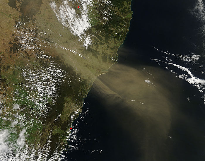 Dust storm off New South Wales, Australia - related image preview