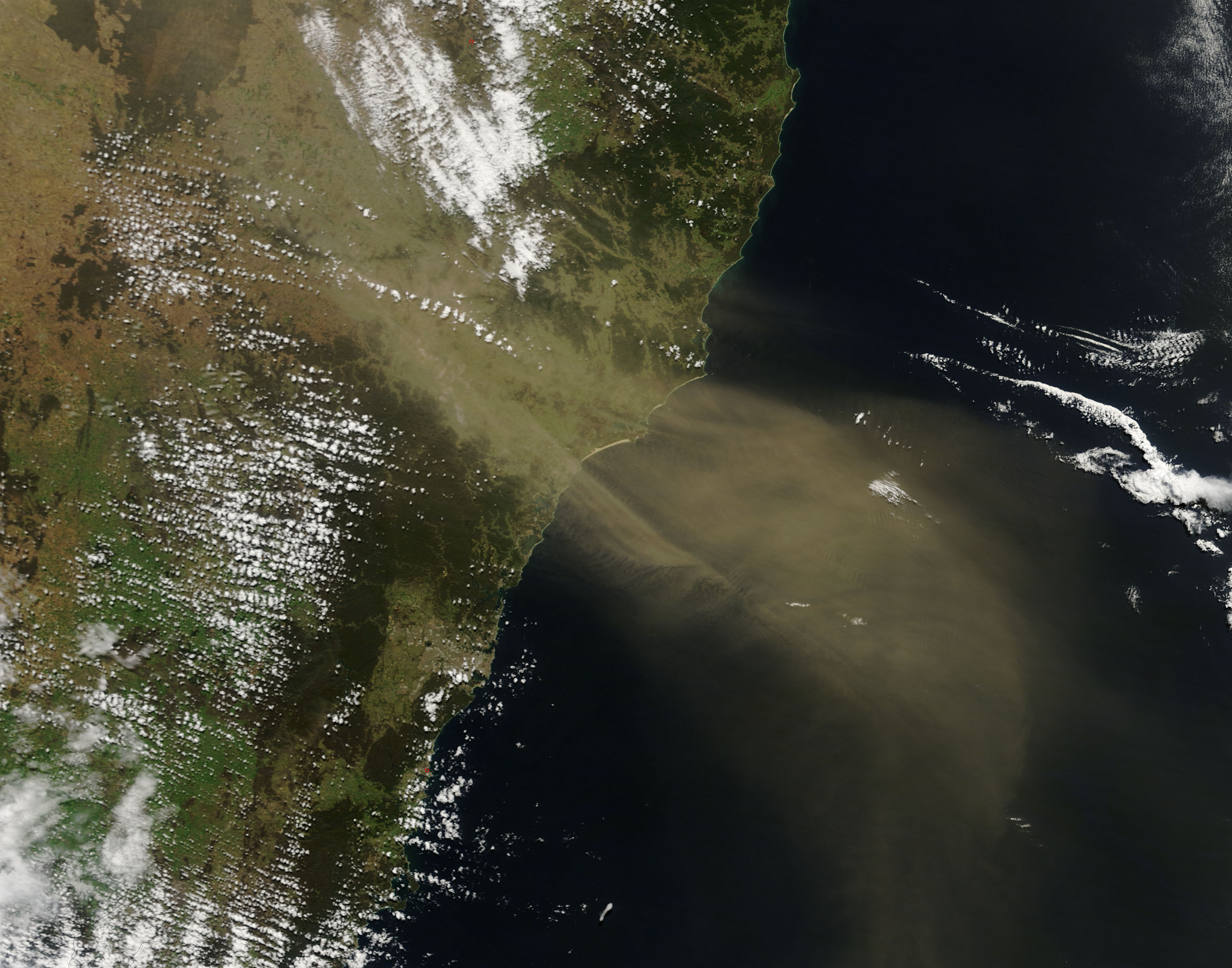 Dust storm off New South Wales, Australia - related image preview