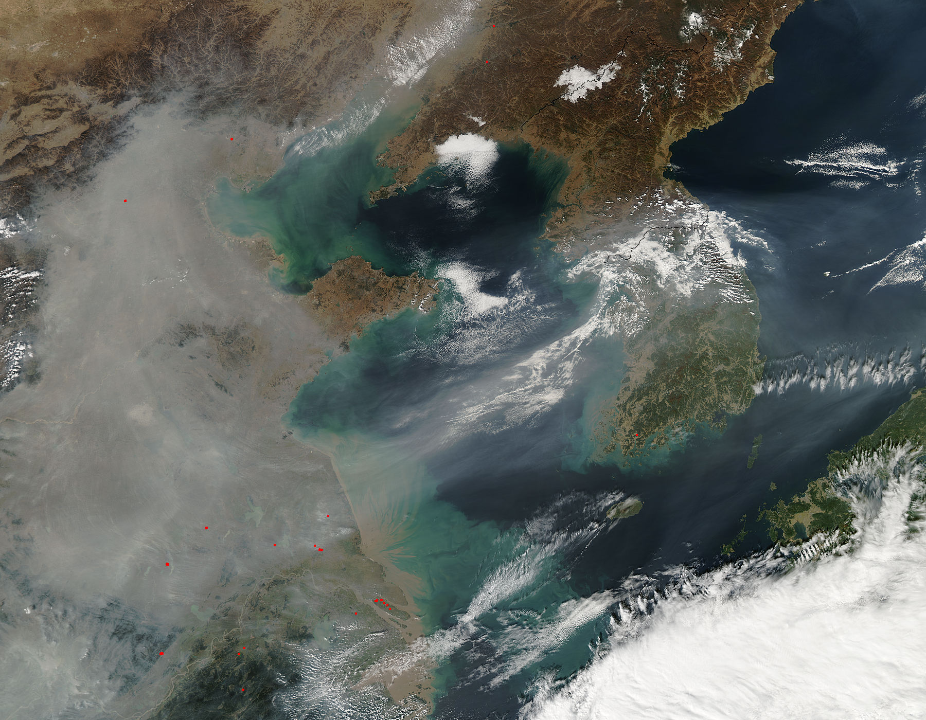 Haze over eastern China