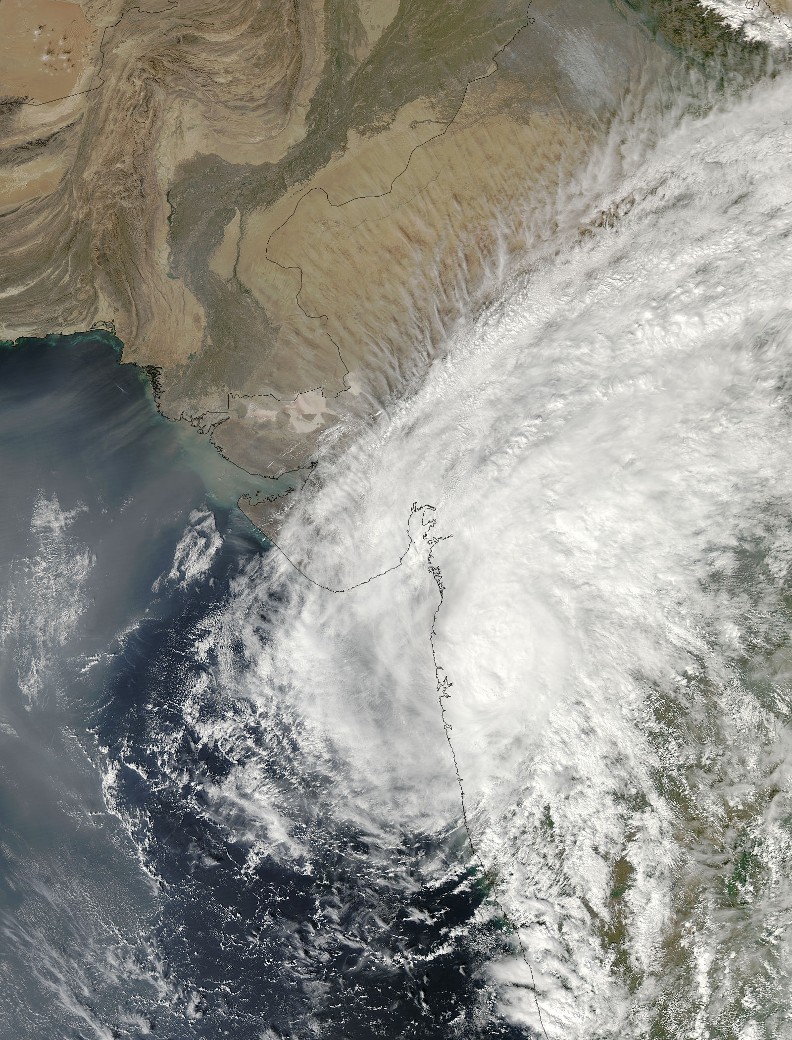 Tropical Cyclone Phyan (04A) over India - related image preview