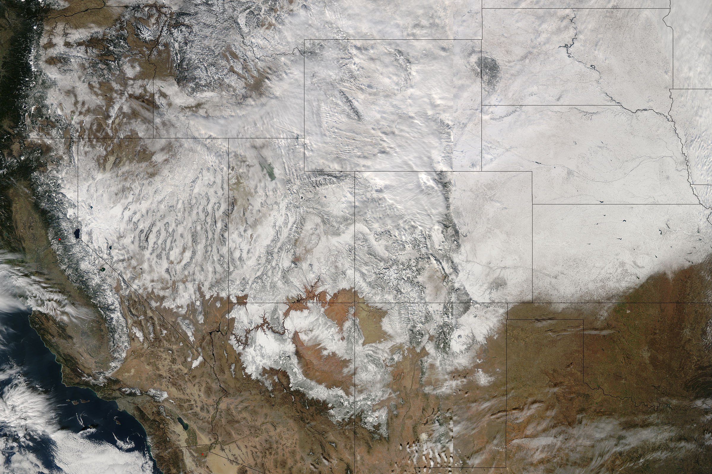 Snow across the western United States - related image preview