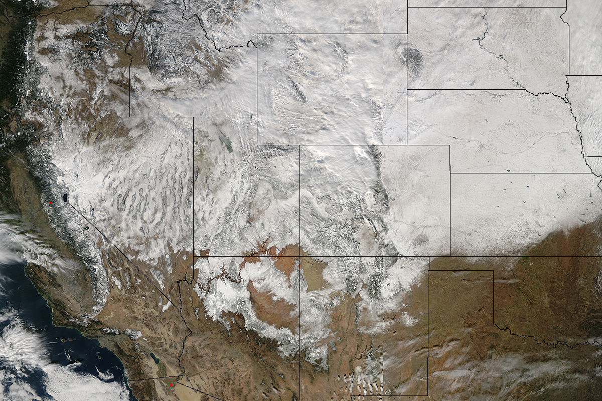 Snow across the western United States - related image preview