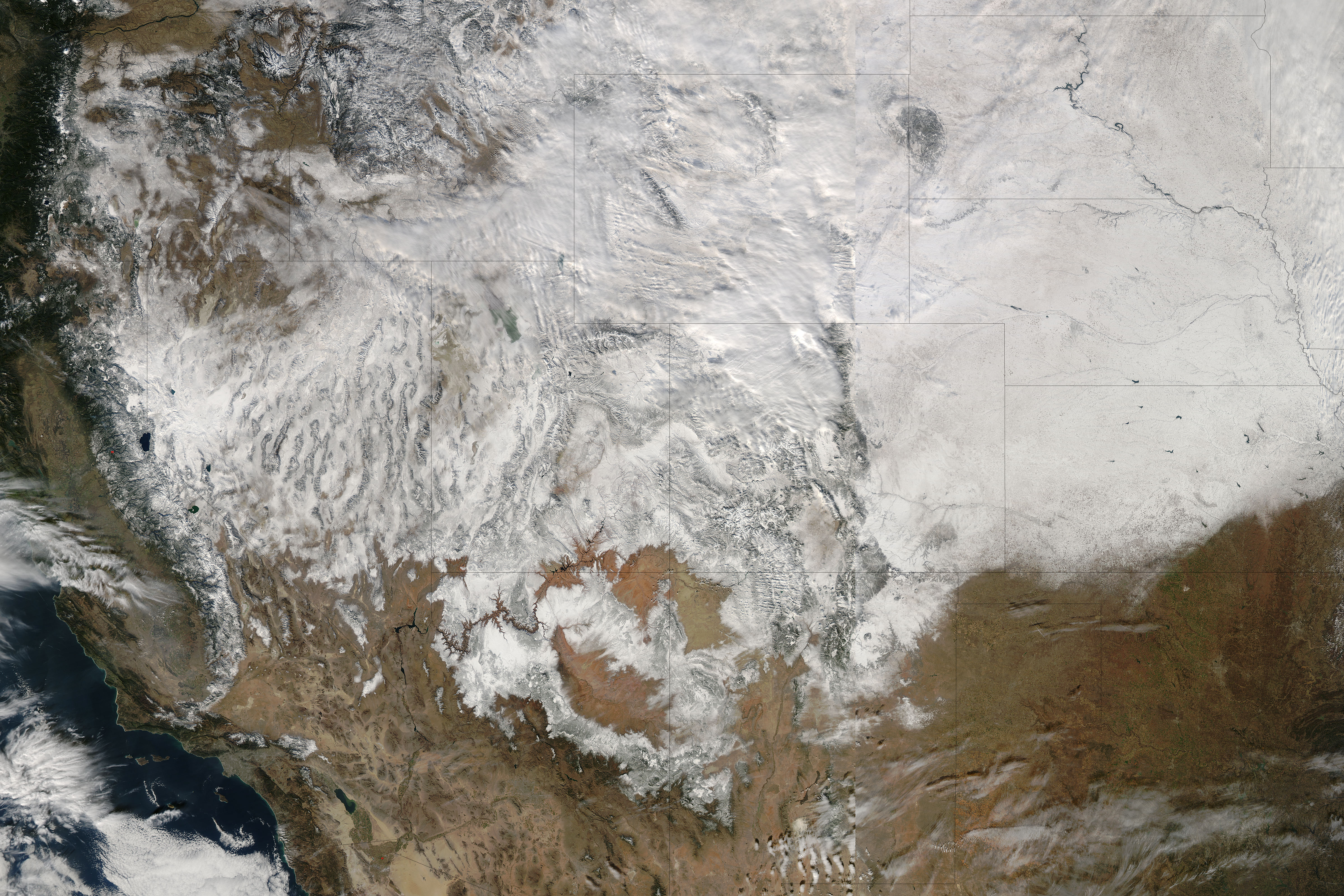 Snow across the western United States - related image preview