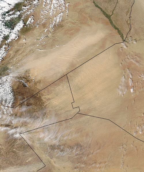 Dust storms in the Middle East (afternoon overpass) - related image preview