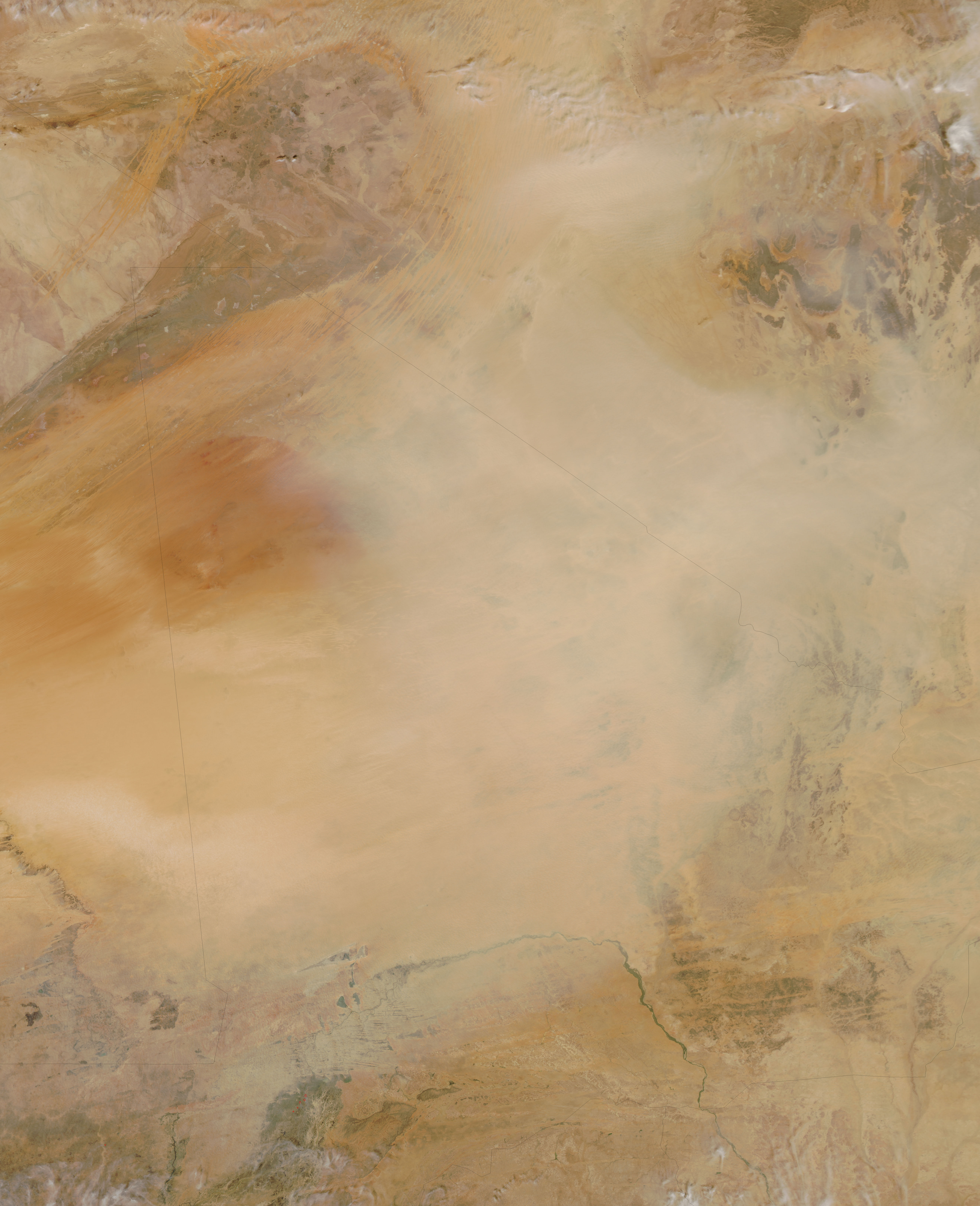 Dust storm in the western Sahara - related image preview