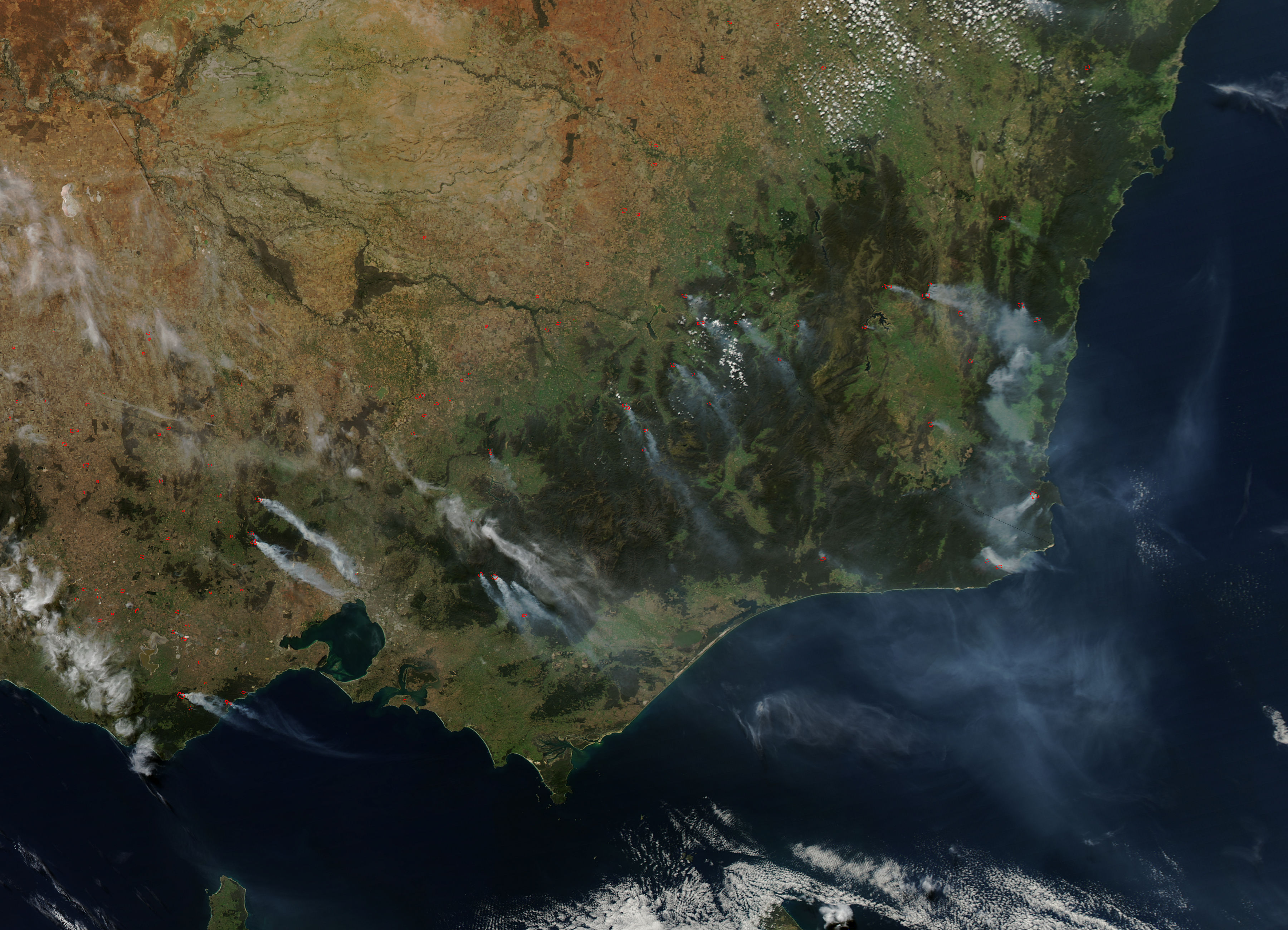 Fires in southeast Australia