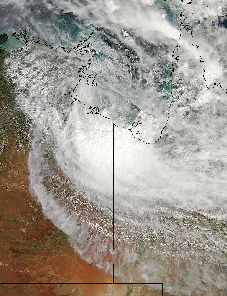 Remnants of Tropical Cyclone Paul (22P) over Australia - related image preview