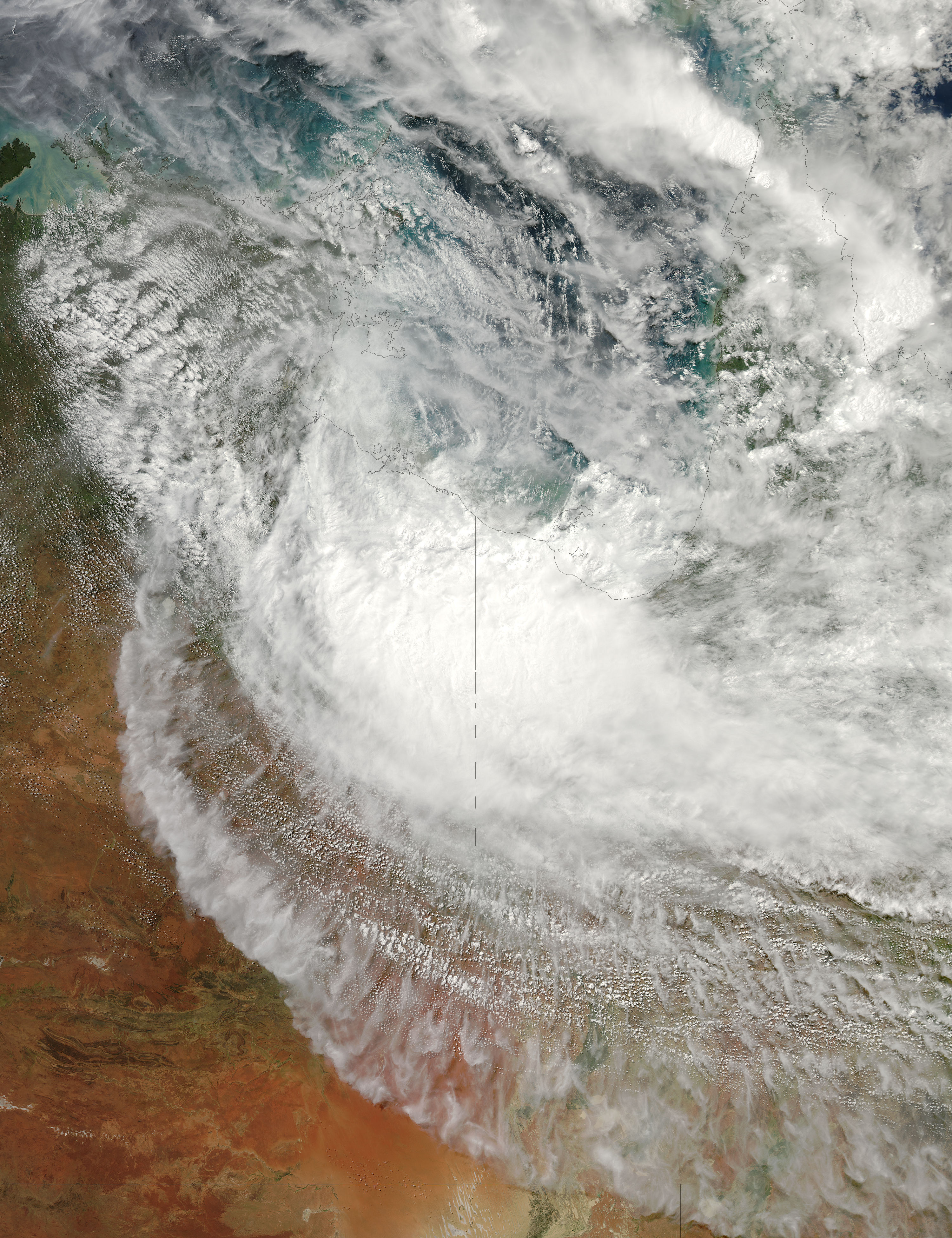 Remnants of Tropical Cyclone Paul (22P) over Australia - related image preview