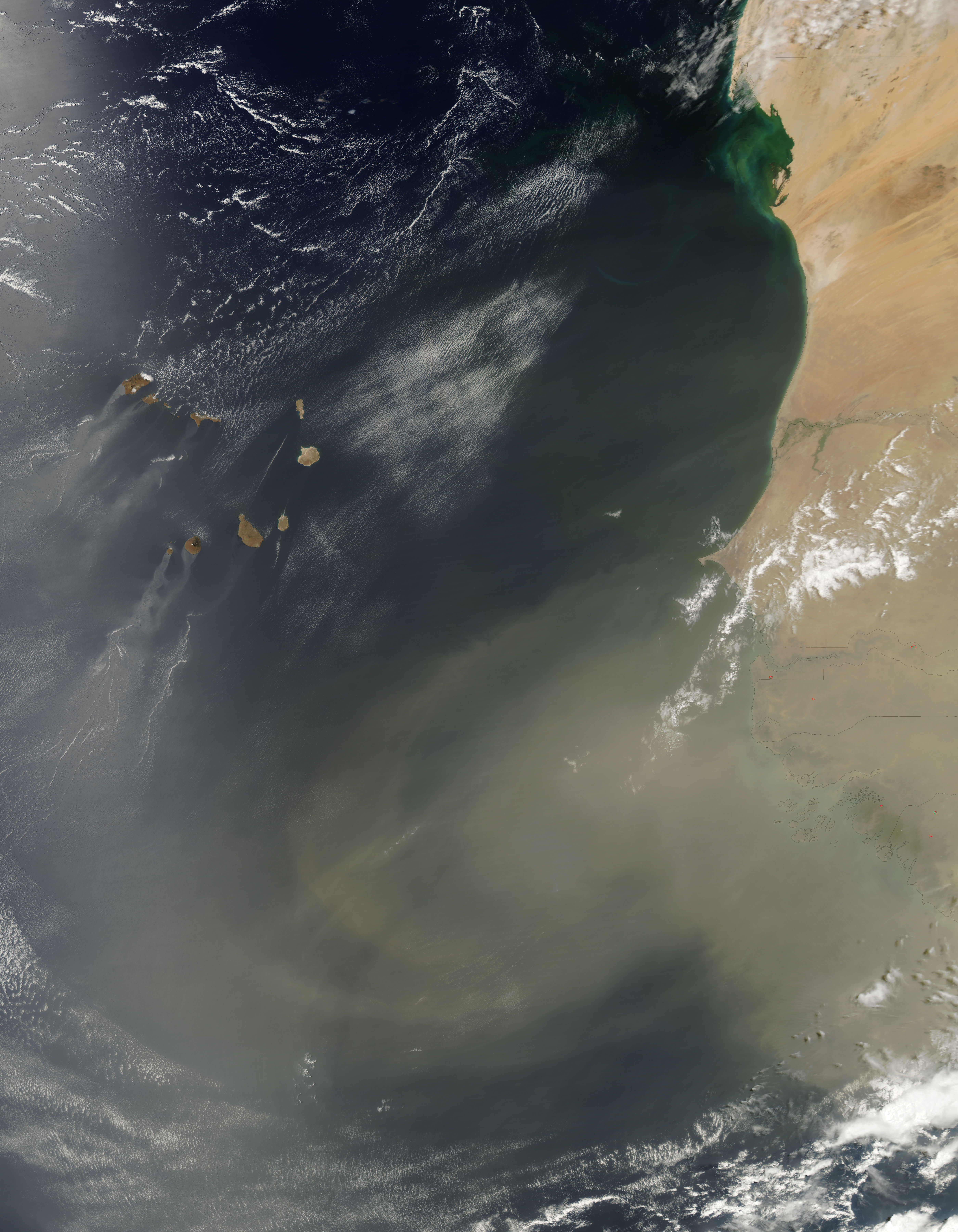 Dust storm off West Africa - related image preview