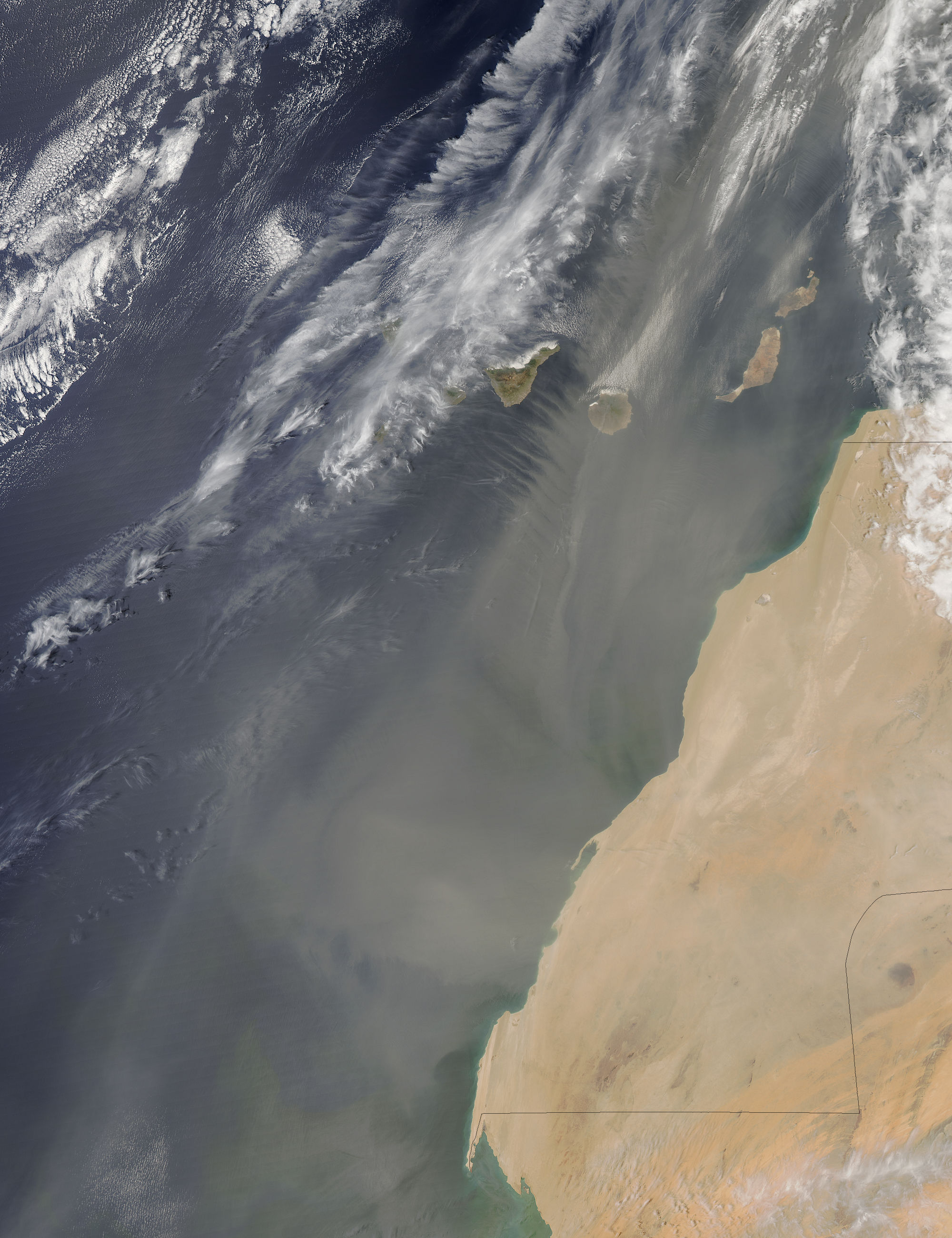 Dust storm off West Africa - related image preview