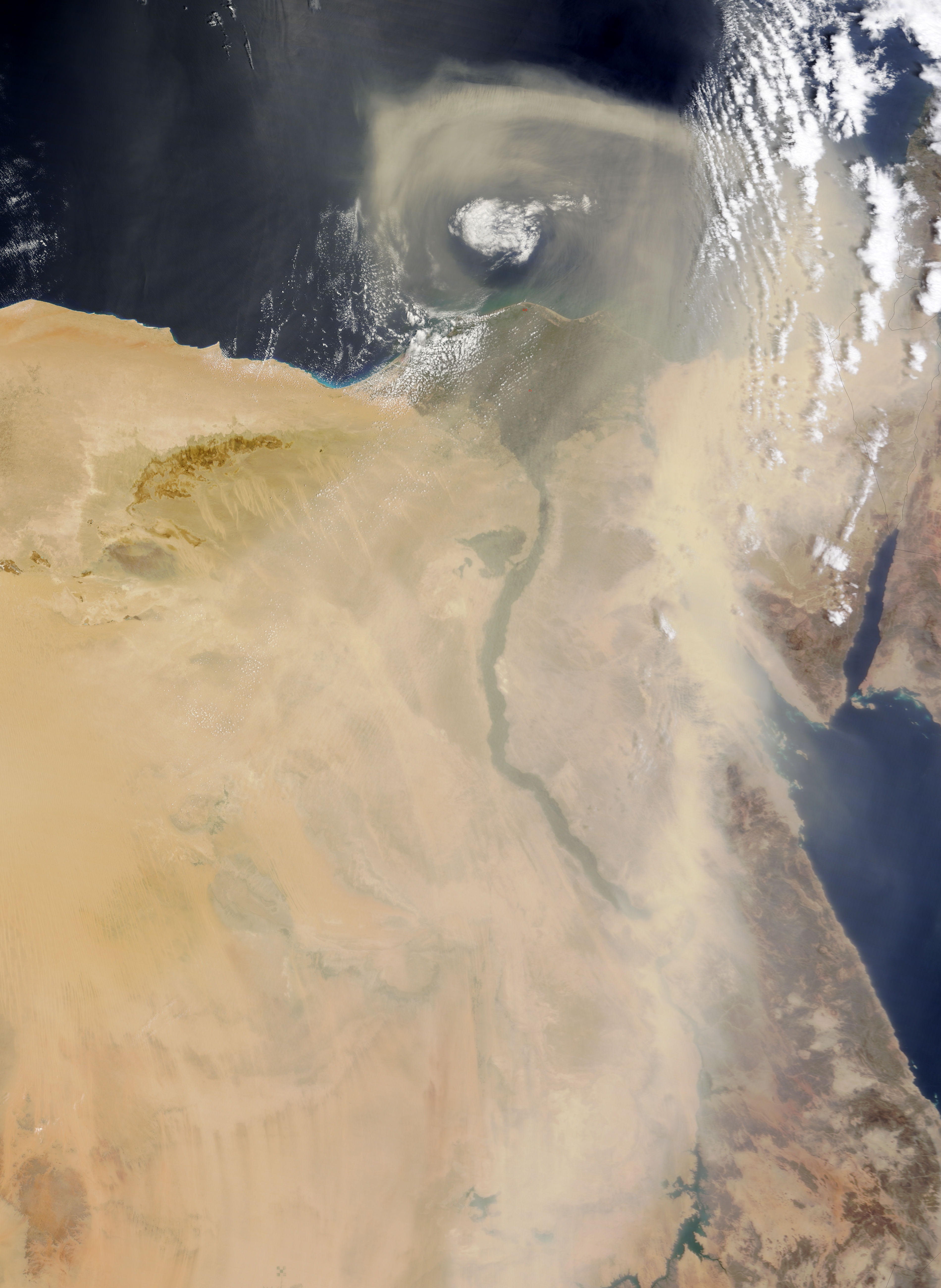 Dust storm over Egypt - related image preview