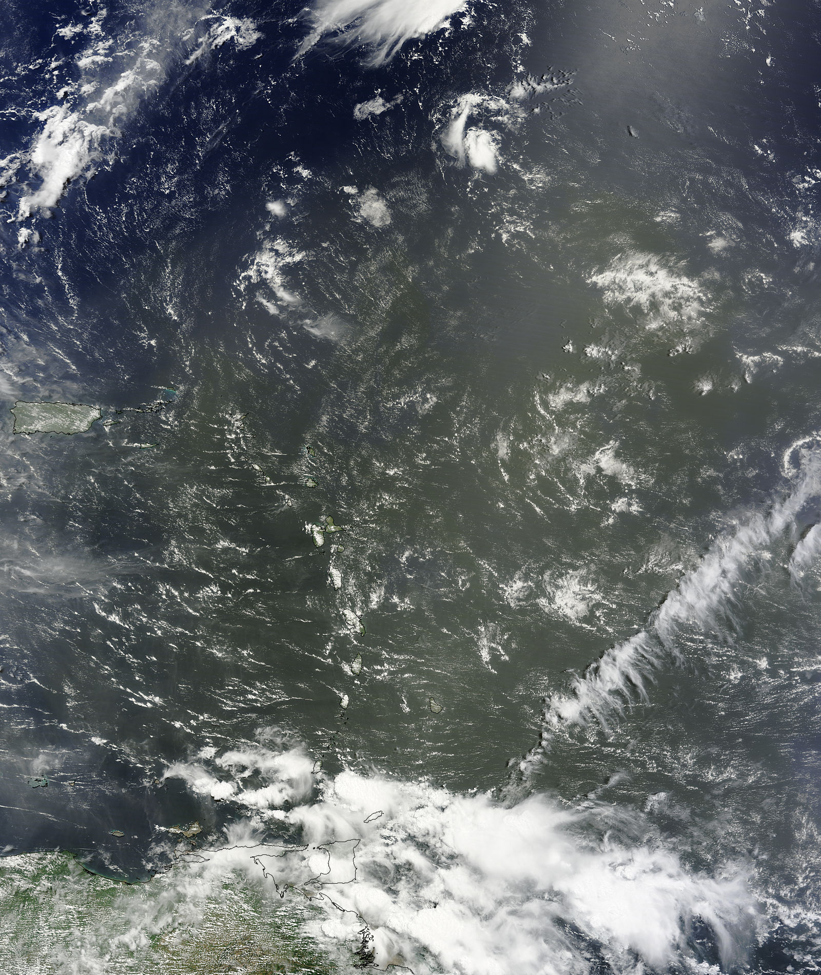 Saharan dust over the Lesser Antilles - image thumbnail