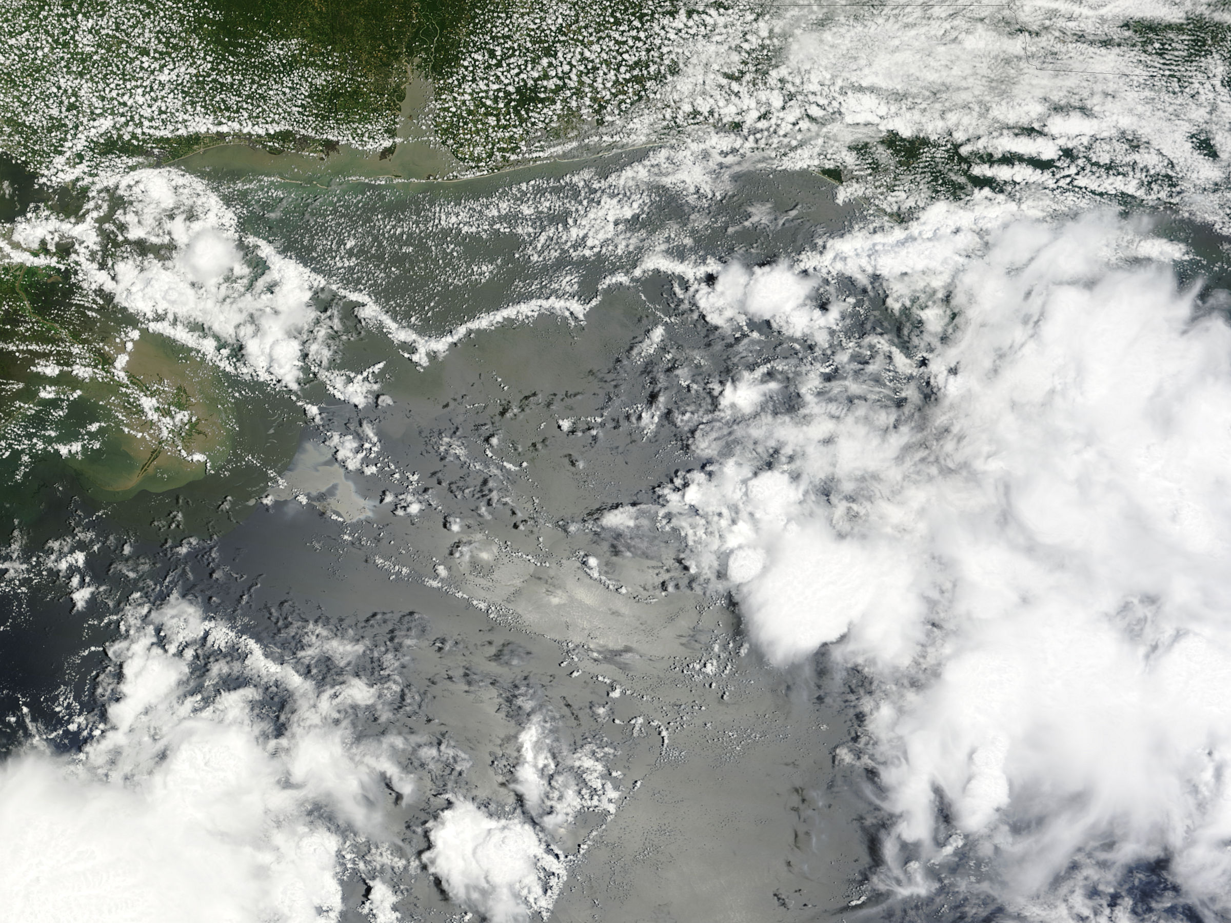 Oil slick in the Gulf of Mexico - related image preview