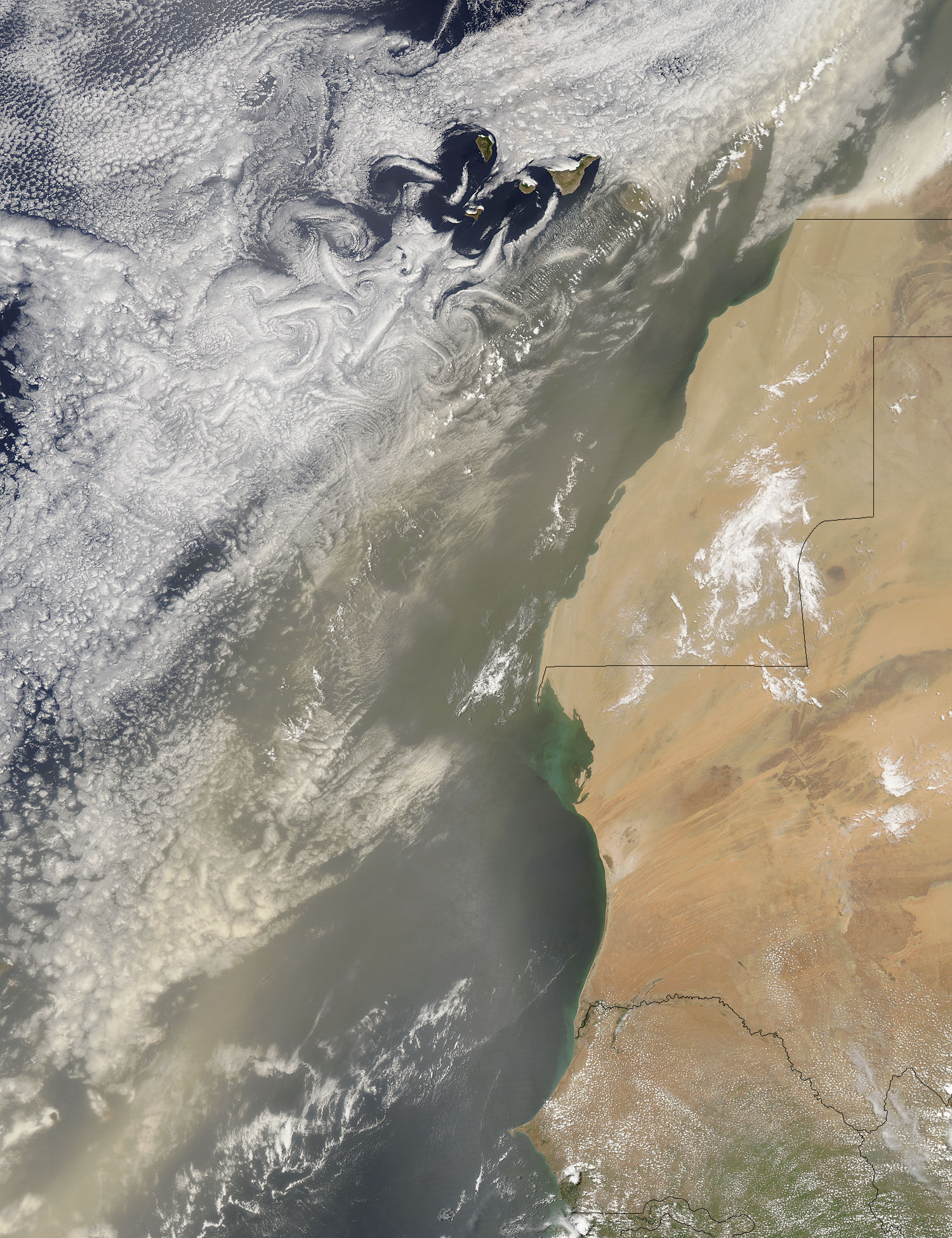 Dust storm off West Africa - related image preview