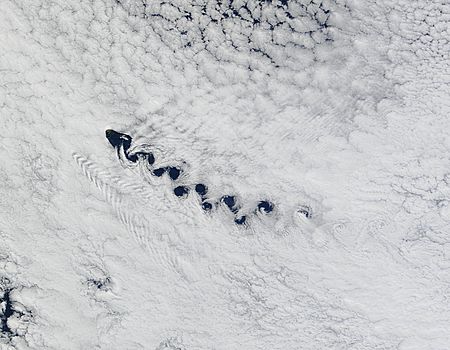 Cloud vortices off Tristan da Cunha, South Atlantic - image thumbnail