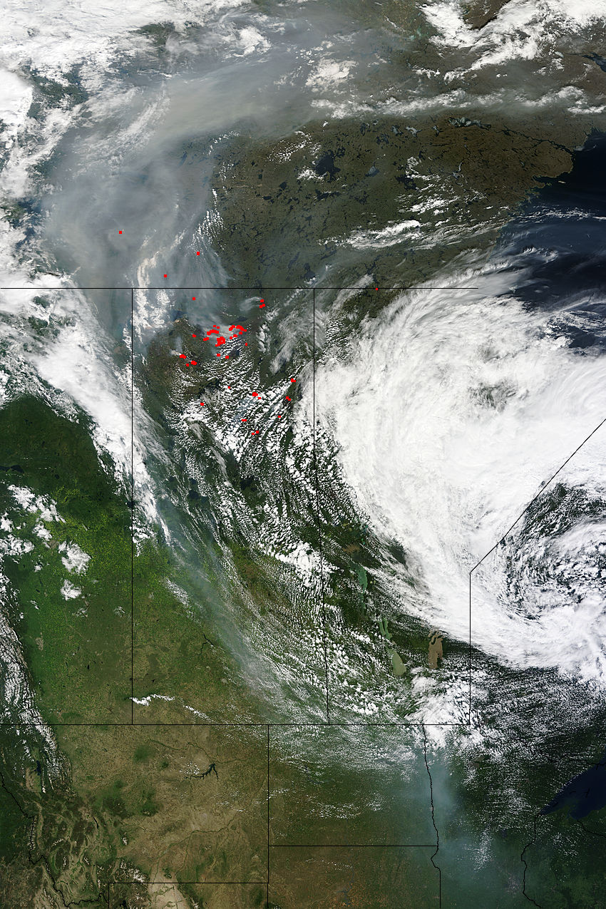 Smoke from Canadian wildfires - related image preview