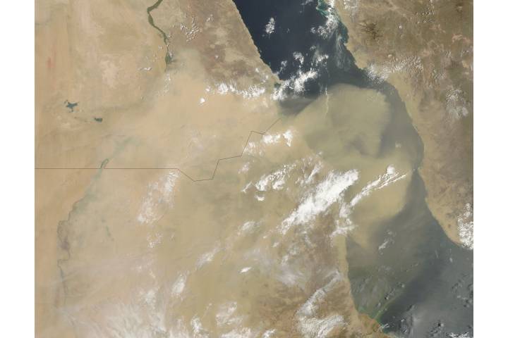 Dust storm over the Red Sea (morning overpass) - related imagethumbnail
